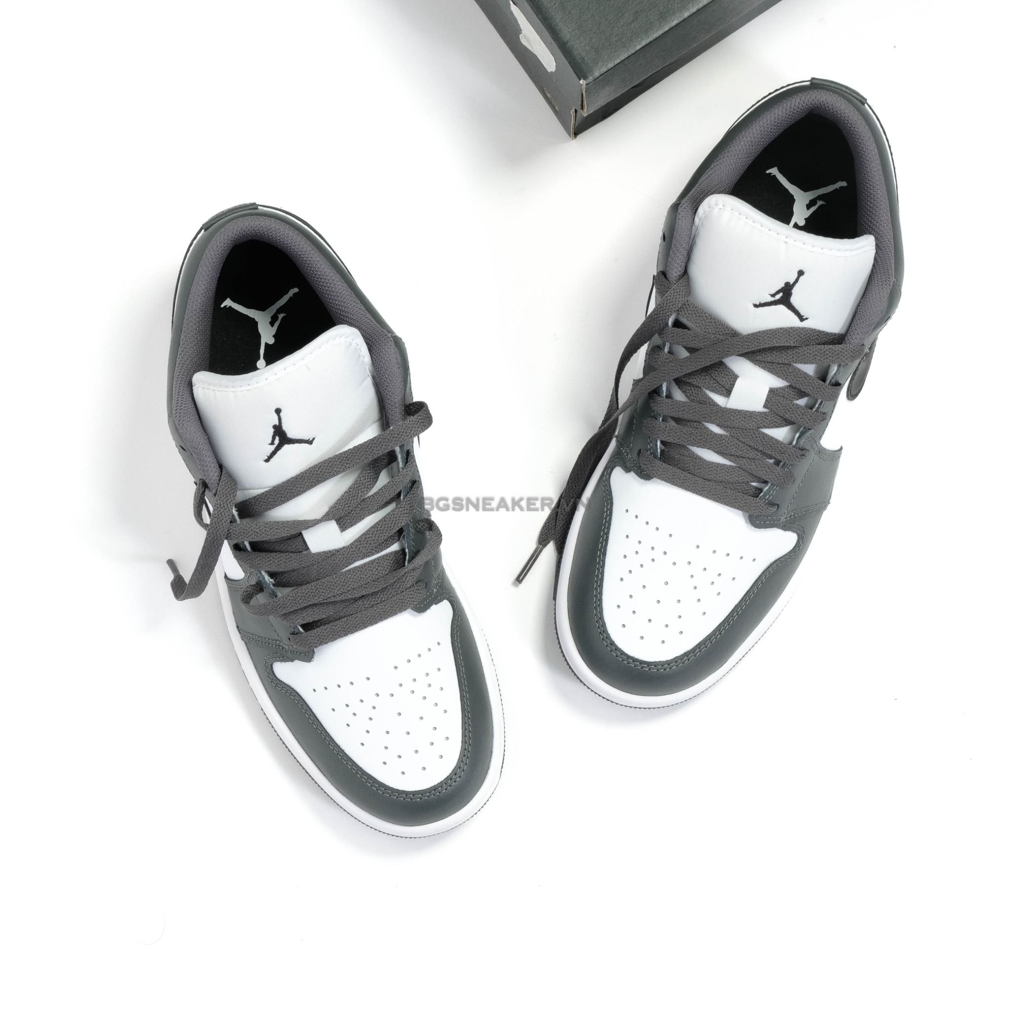  Giày Nike Air Jordan 1 Low GS Iron Grey [ 553560 152 ] 