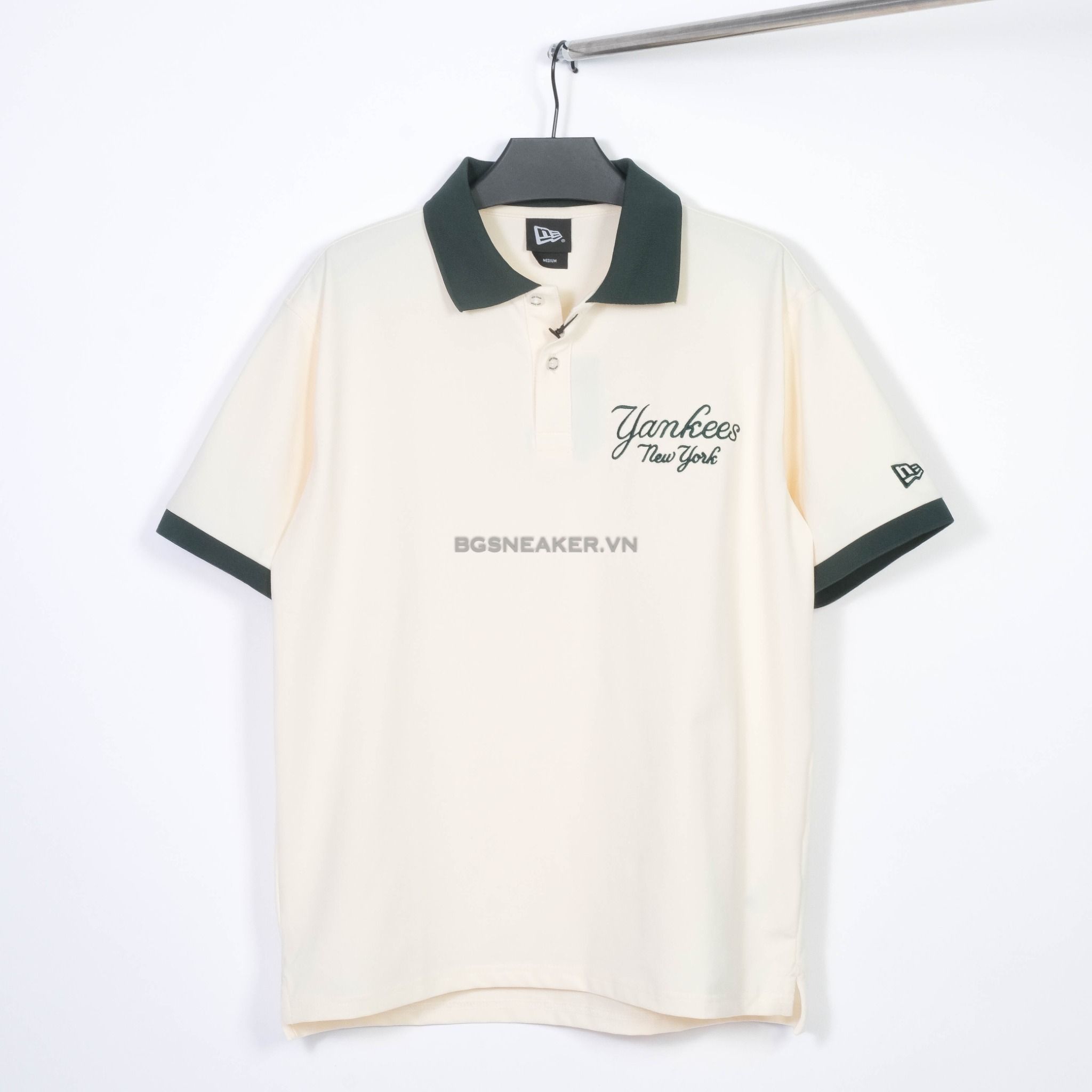  Áo Thun Polo New Era NY Cream Green 15678424 