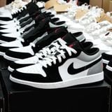  Giày Nike Jordan 1 Low SE White Fire Red Black Matte Silver HF3148-106 