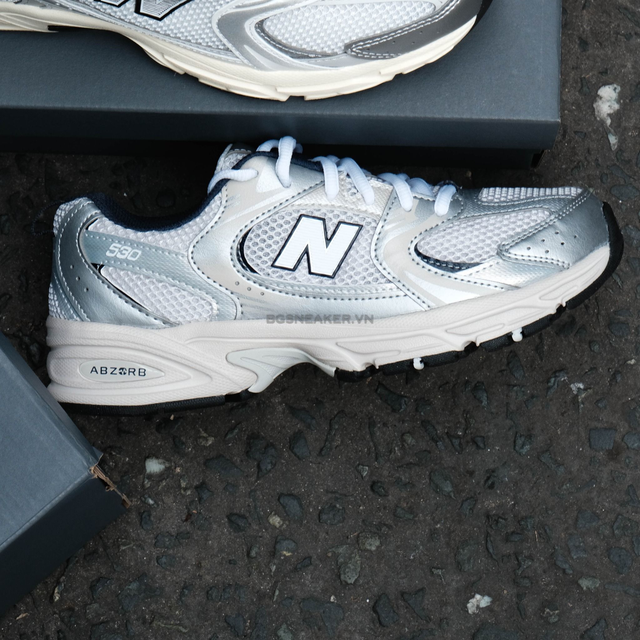  Giày New Balance 530 GS Steel Grey GR530KA 