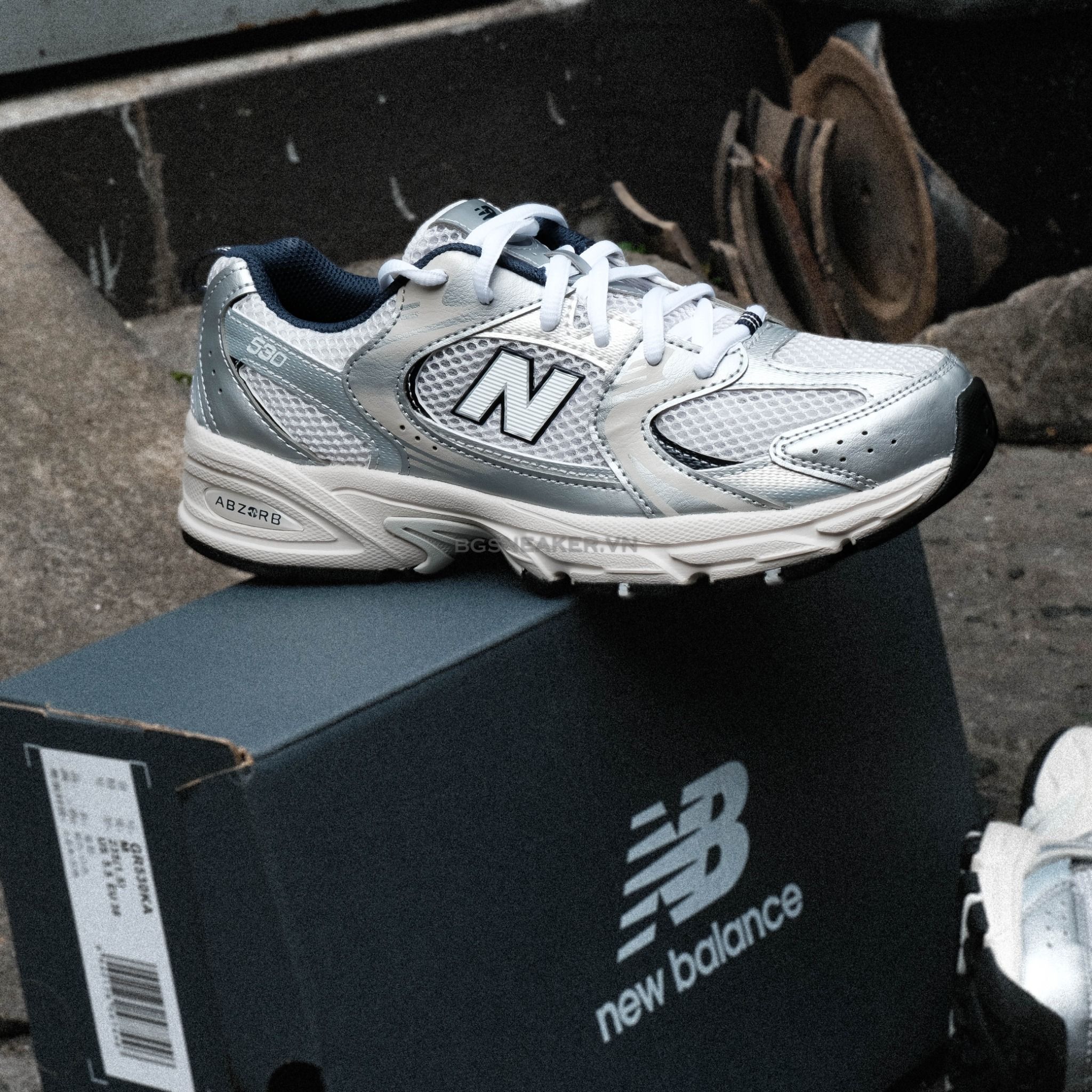  Giày New Balance 530 GS Steel Grey GR530KA 