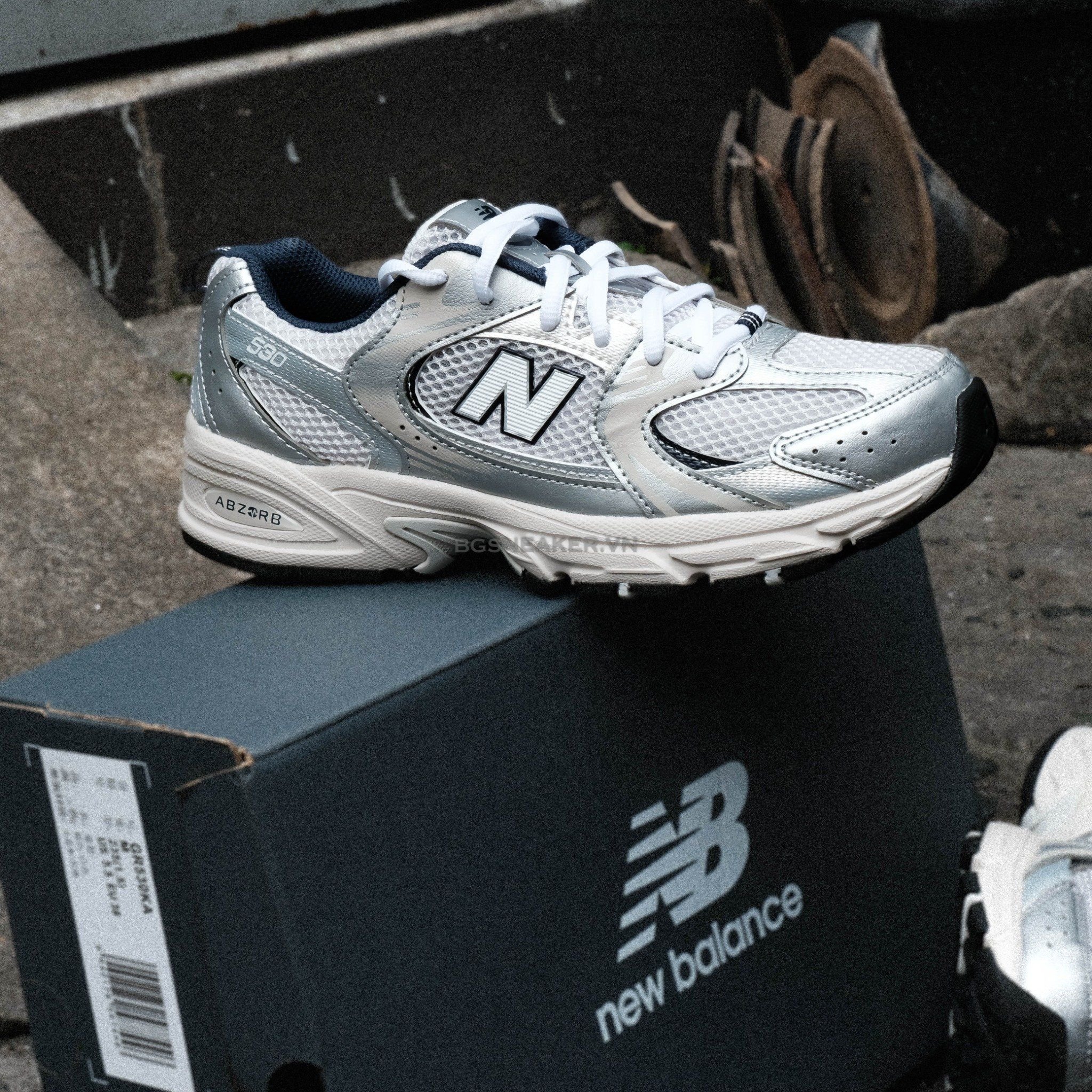  Giày New Balance 530 GS Steel Grey GR530KA 