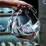  Túi Đeo Vai Nữ MLB Shoulder Bag  SLIVER 7ACRMD75  50SIS 