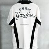  Áo Thun Jersey Polo New EraNY White black  19220192 