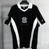  Áo Thun Jersey Polo New Era BLack White 19220195 
