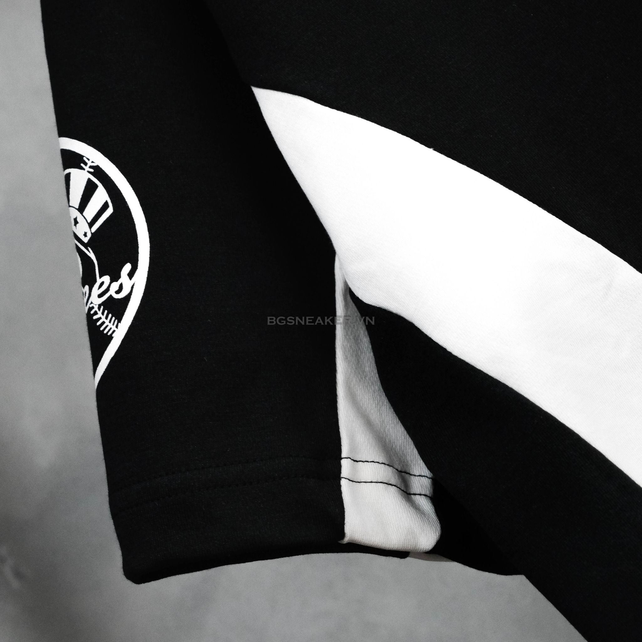  Áo Thun Jersey Polo New Era BLack White 19220195 