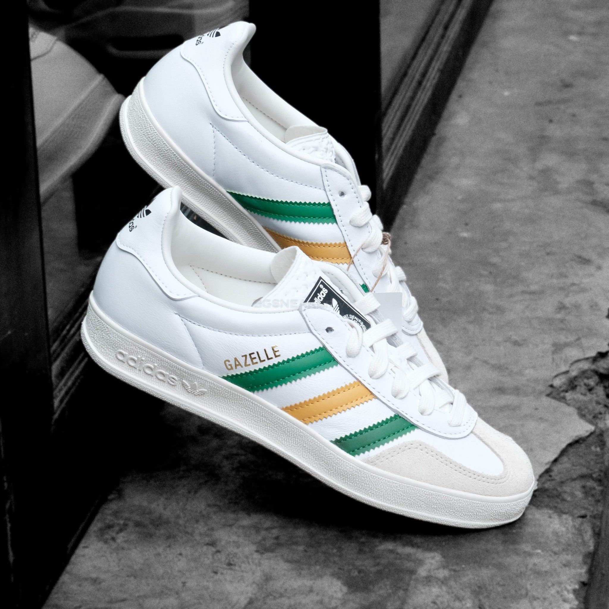  Giày adidas Gazelle ‘Collegiate Green Preloved Yellow’ IE9092 