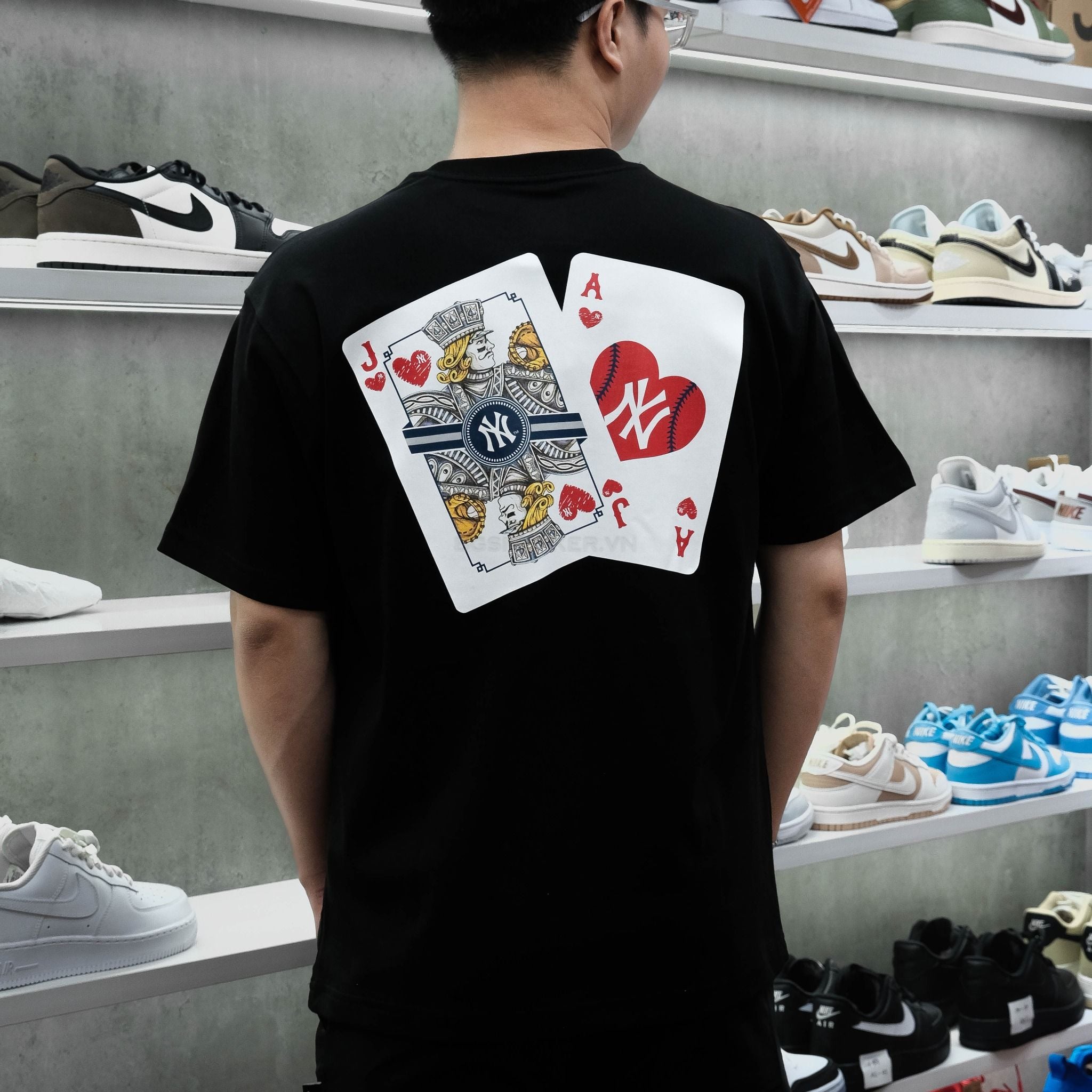  Áo Thun New Era NY  Black Xì Zách 18886870 