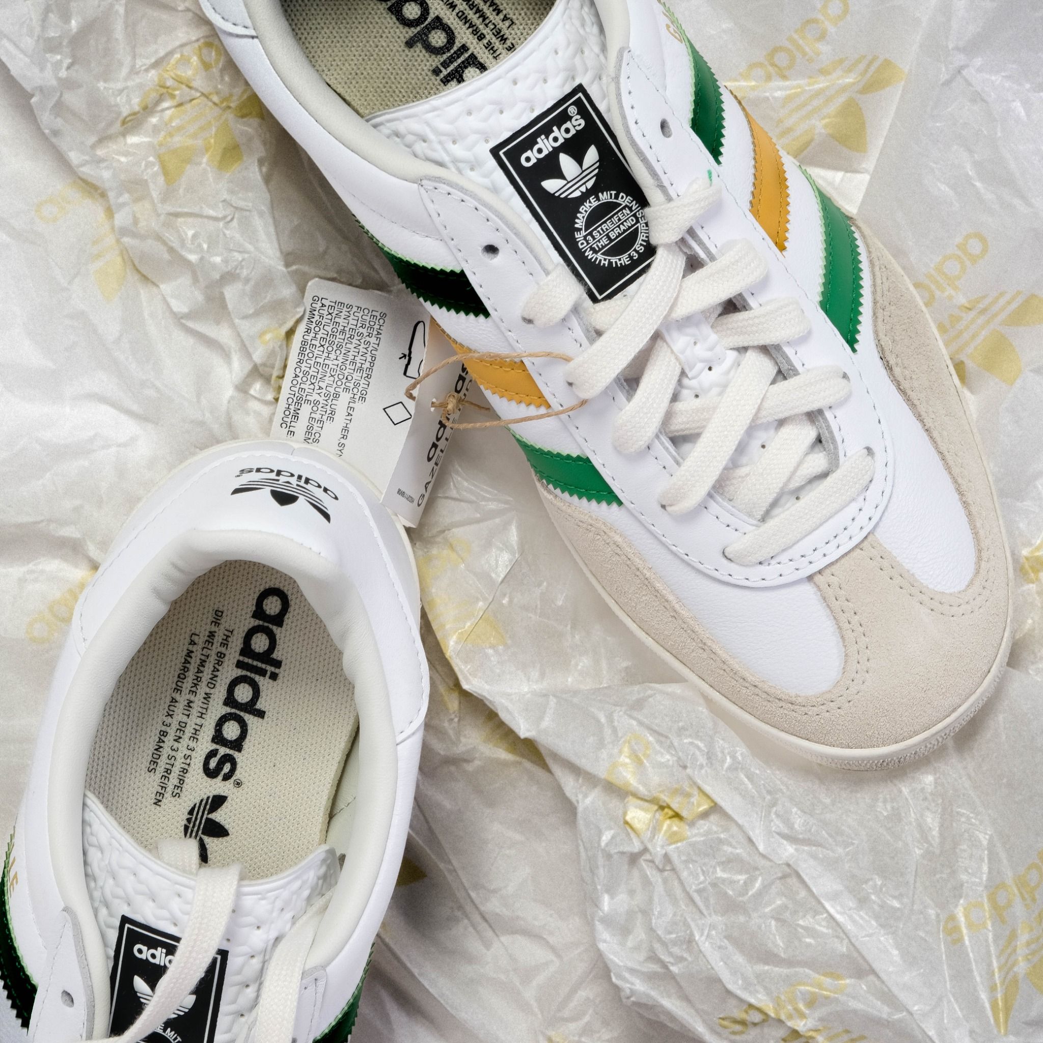  Giày adidas Gazelle ‘Collegiate Green Preloved Yellow’ IE9092 