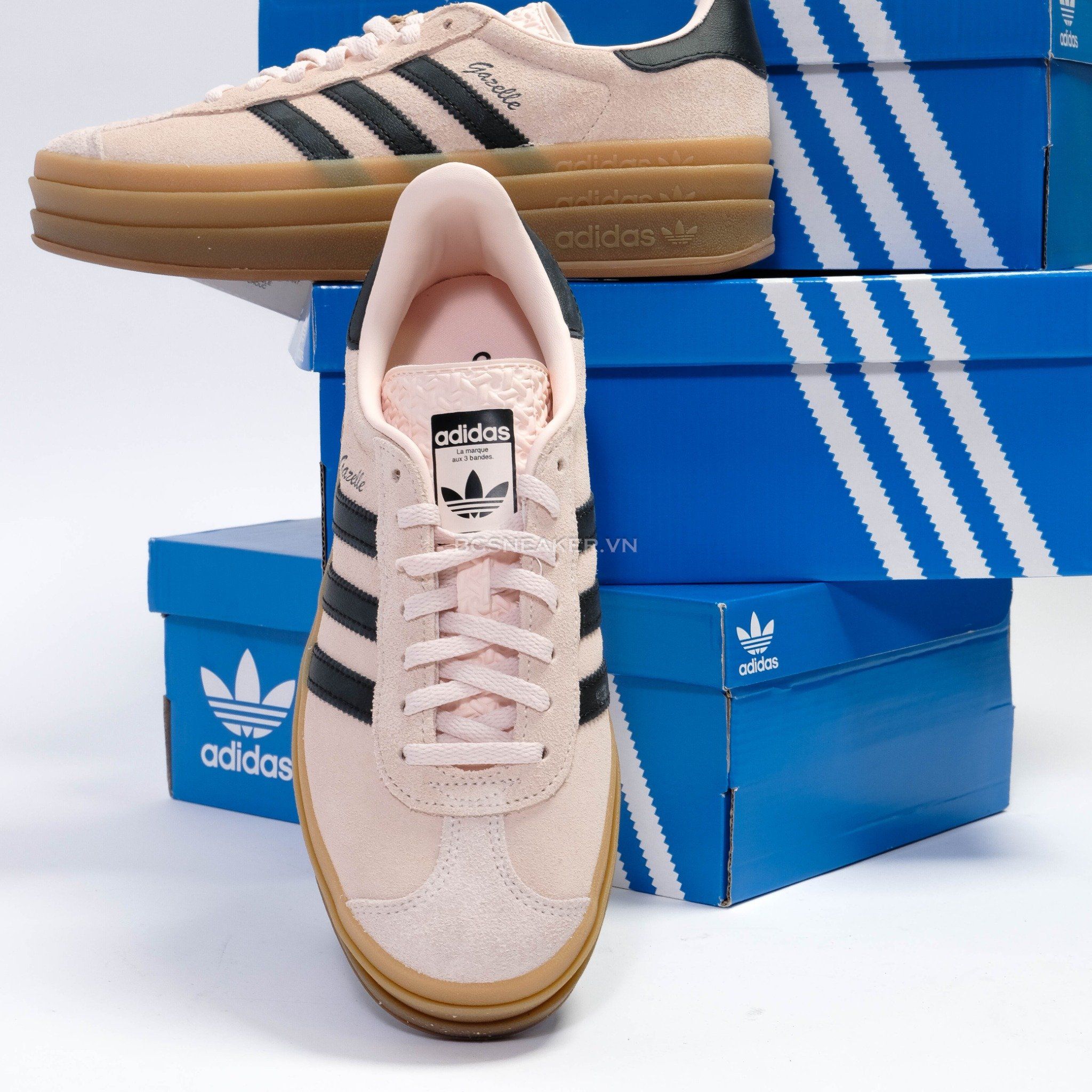  Giày Adidas Gazelle Bold ‘Wonder Quartz Black Gum’ [IE0429] 