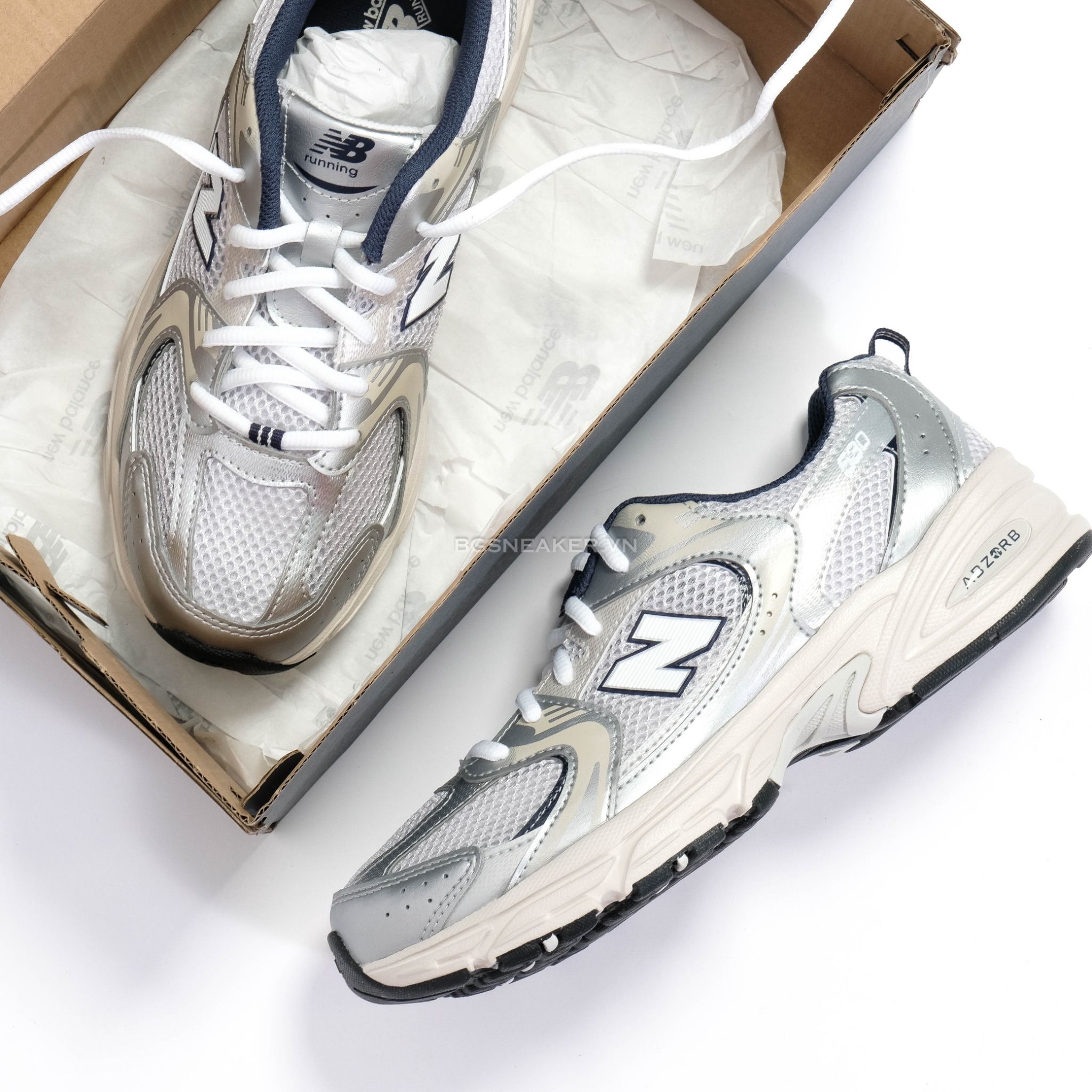  Giày New Balance 530 GS Steel Grey GR530KA 