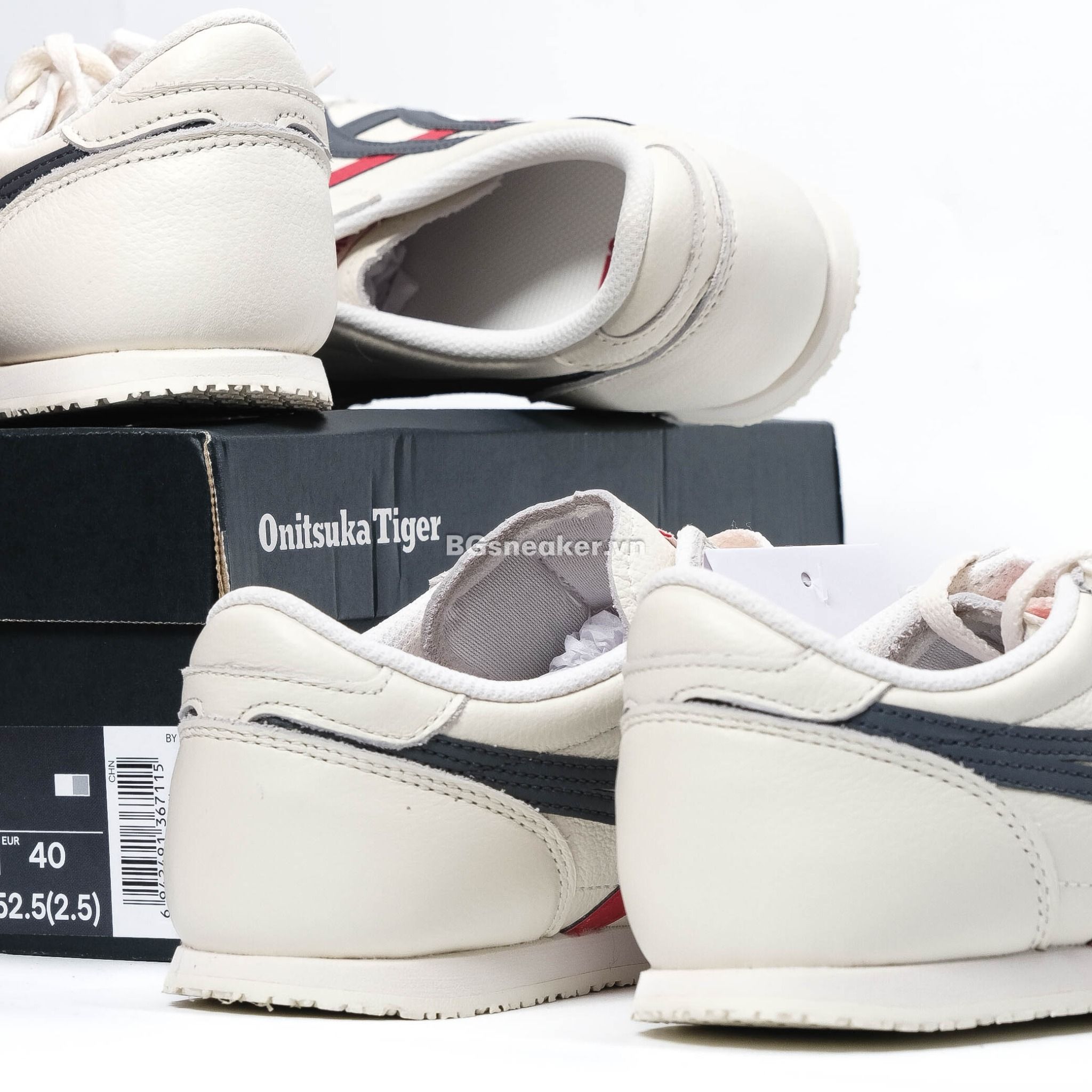  Giày Onitsuka Tiger Machu Racer 'Cream Black Red' [1183B770-100] 