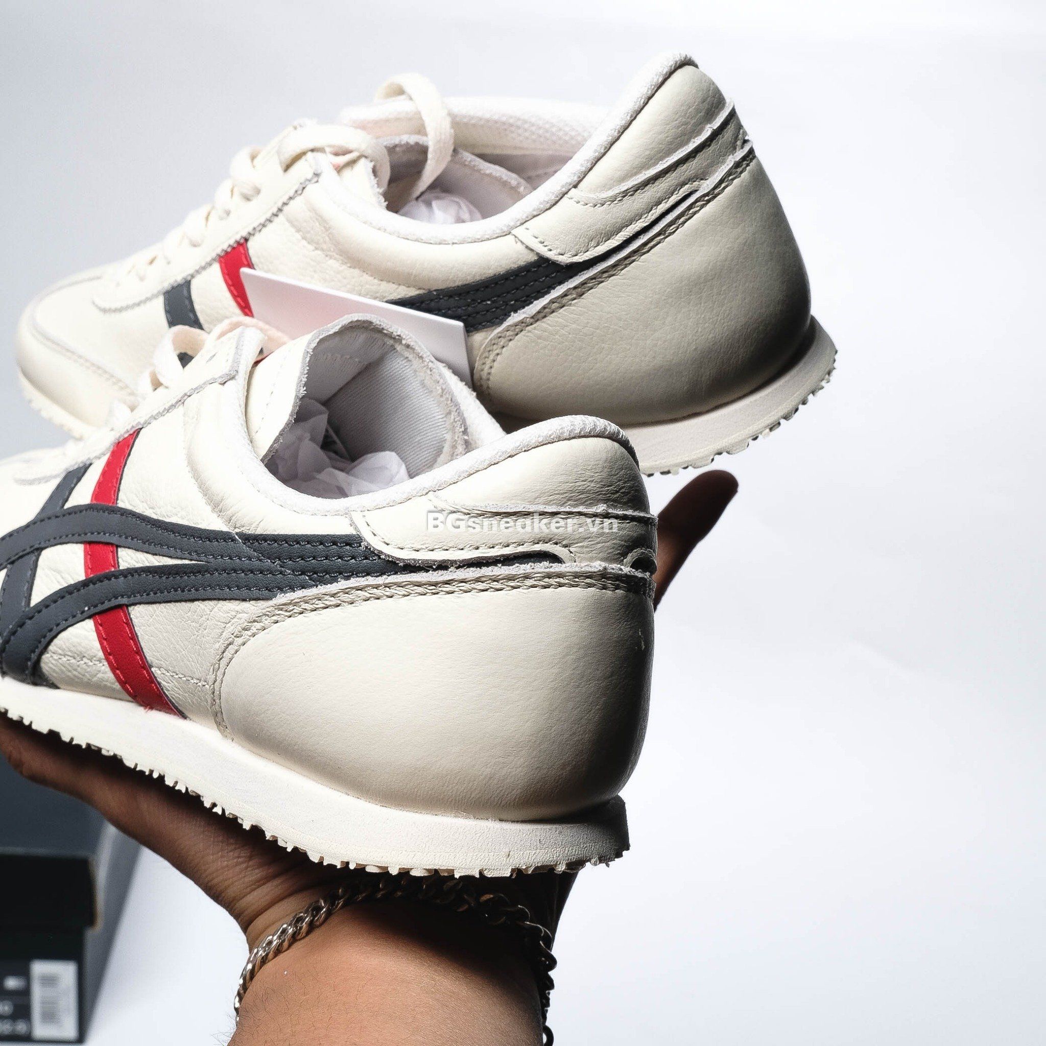  Giày Onitsuka Tiger Machu Racer 'Cream Black Red' [1183B770-100] 