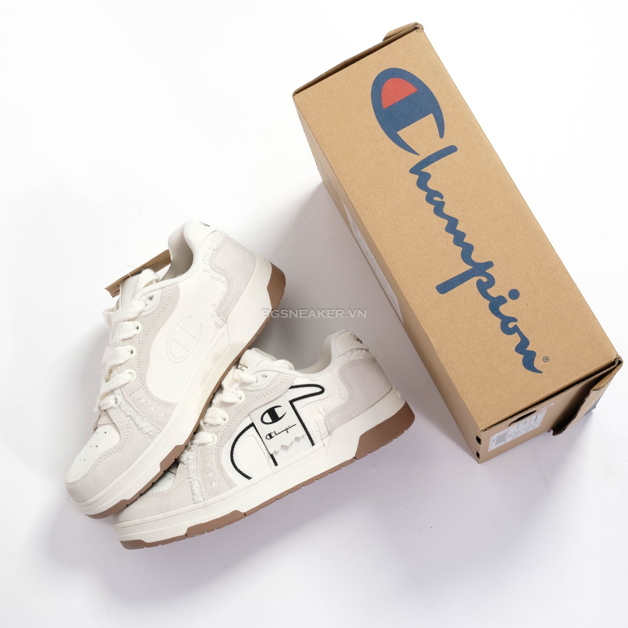  Giày Champion Low-Top Skateboard Shoes Unisex Milk White U5AFCTU28A1 