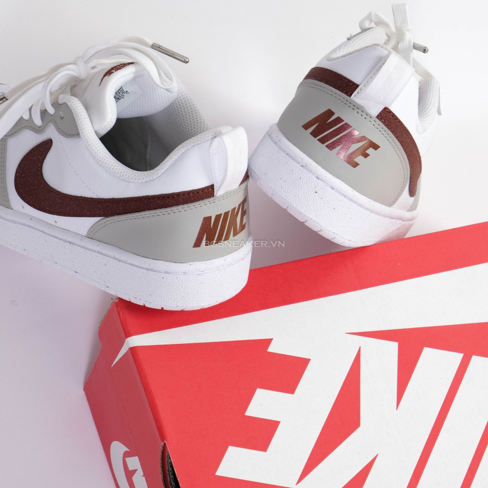  Giày Nike Court Borough Receaft White Dark Pony Iron Ore  FZ1024-100 