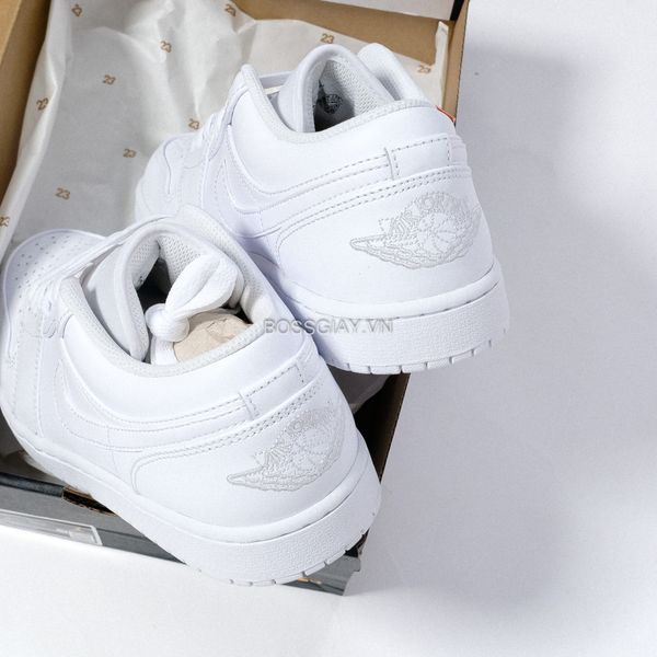  Nike Air Jordan 1 Low Triple White 553558 136 