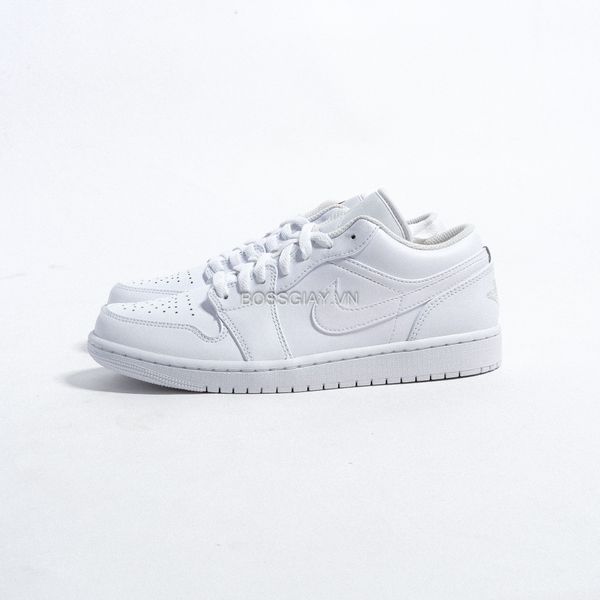  Nike Air Jordan 1 Low Triple White 553558 136 