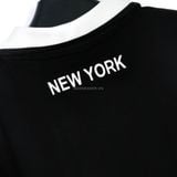  Áo Thun Jersey Polo New Era NY Black White 17242980 