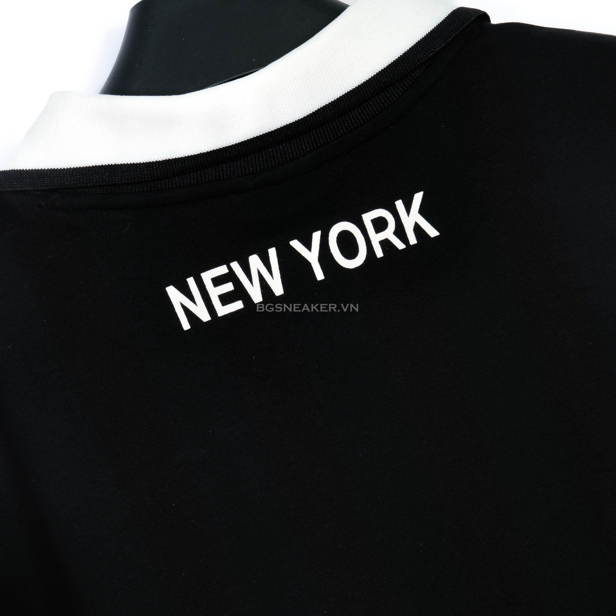  Áo Thun Jersey Polo New Era NY Black White 17242980 