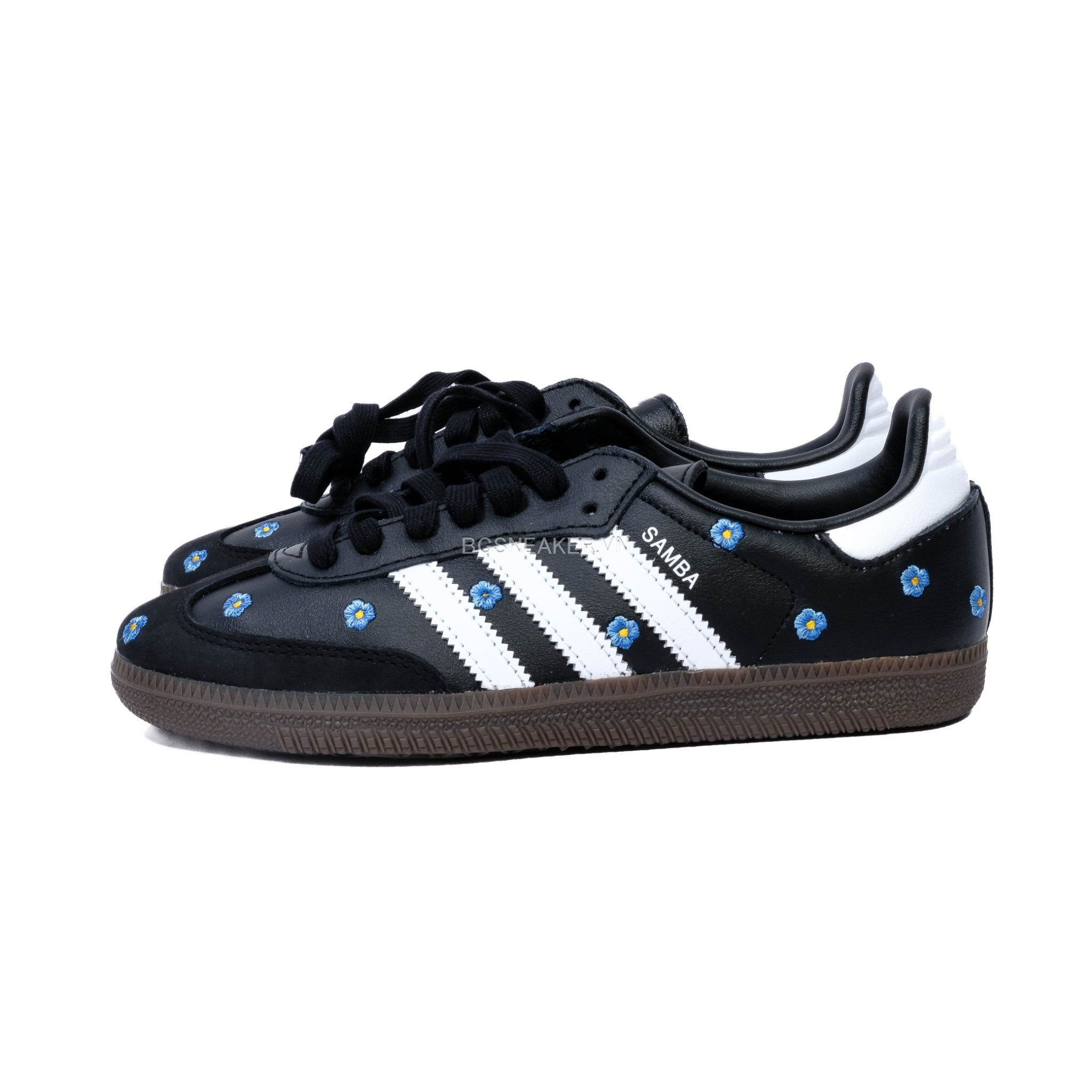  Giày adidas Samba OG Light Blue Floral Core Black IF4397 