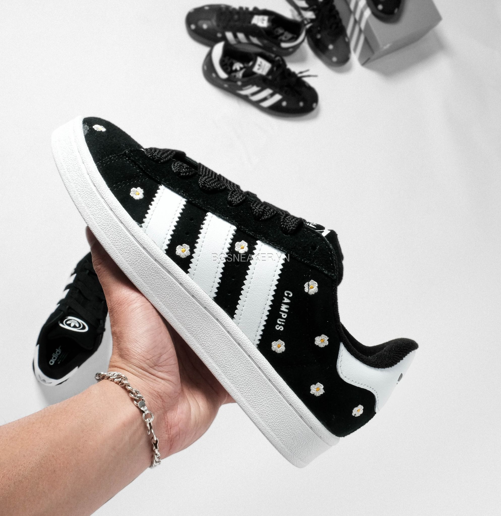  Giày Adidas Campus 00s Floral Core Black IF9640 