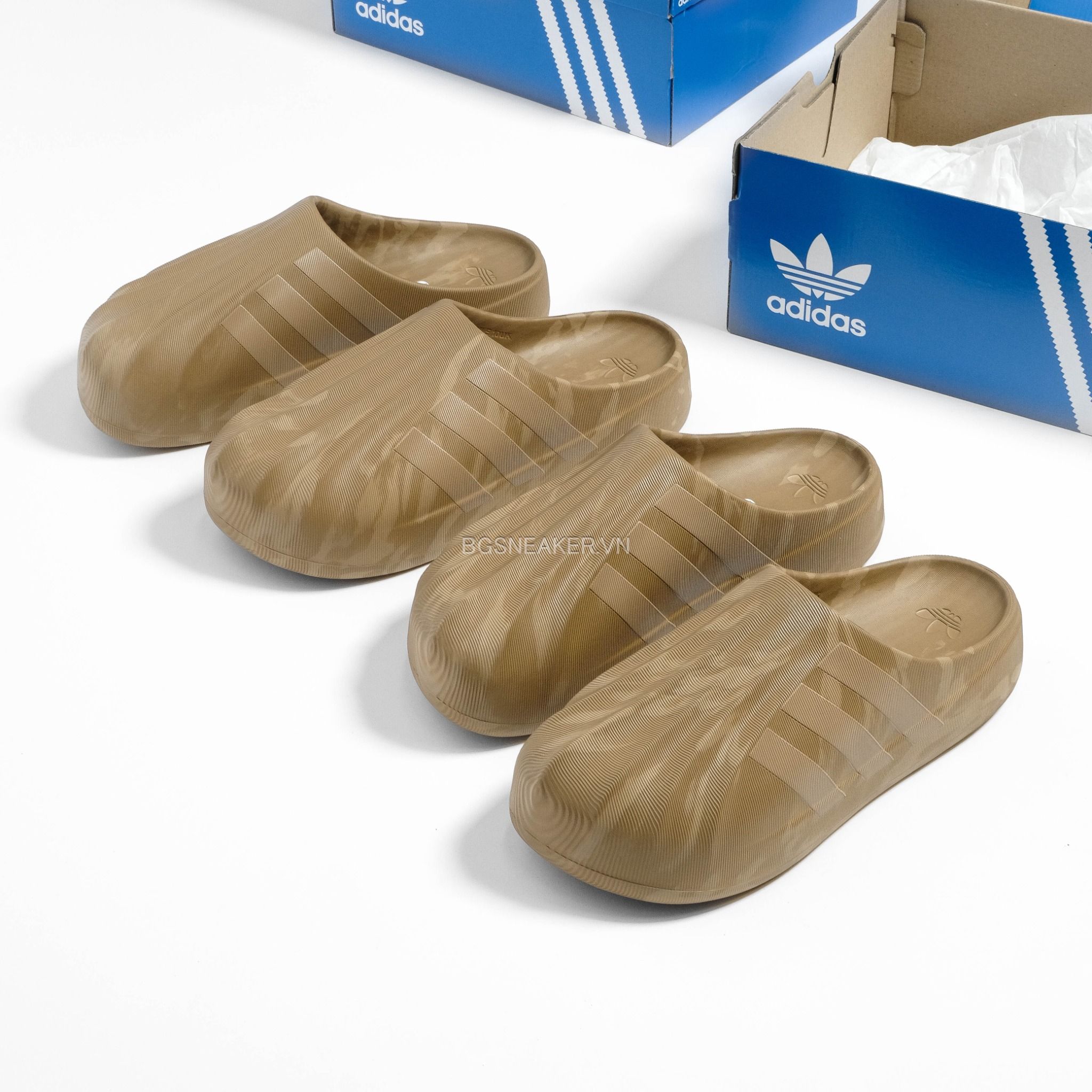  Dép Adidas Adifom  MULE Superstar Brown IE9084 