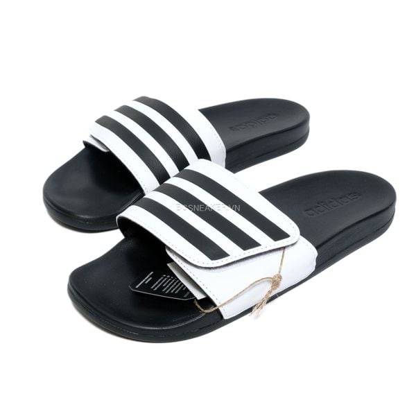  Dép Adidas Adilette Comfort White Black GZ8950 