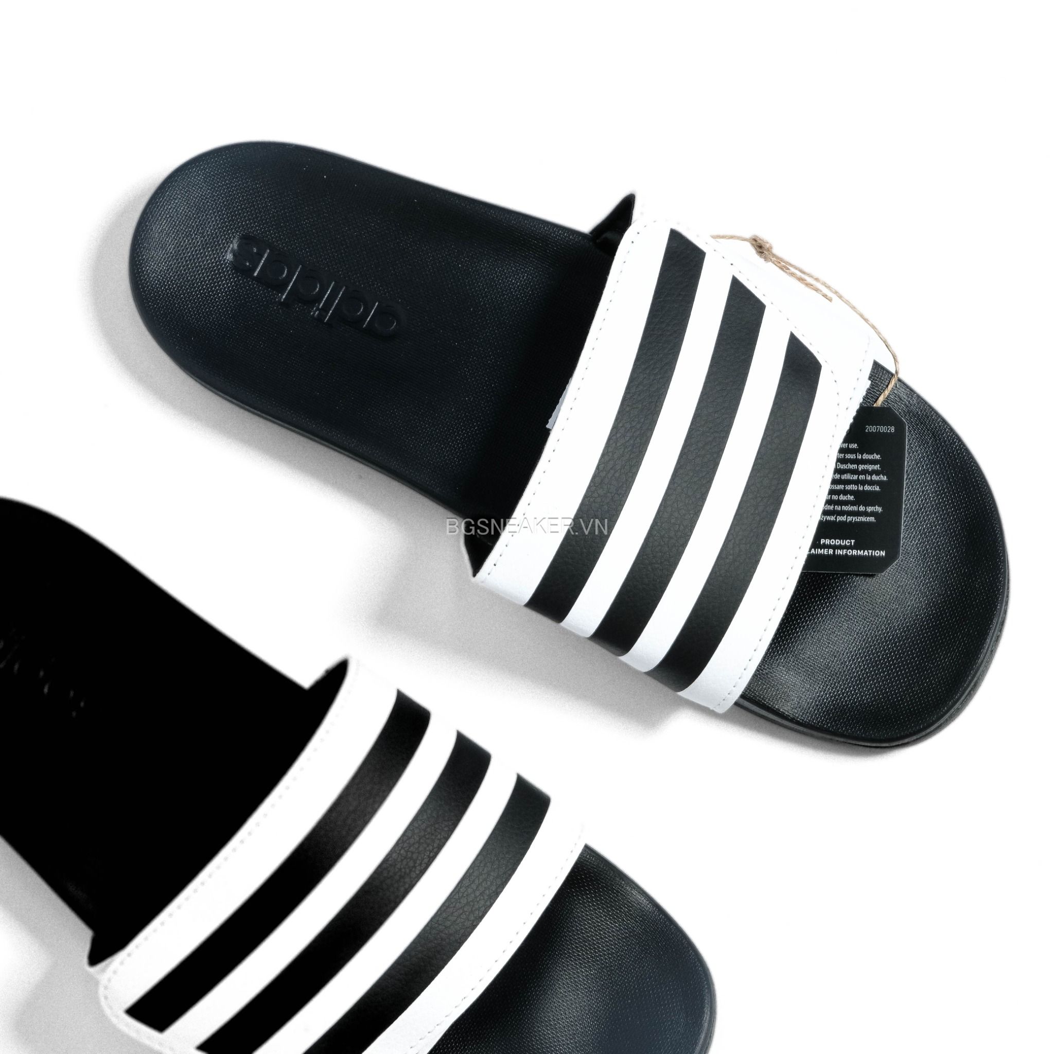  Dép Adidas Adilette Comfort White Black GZ8950 