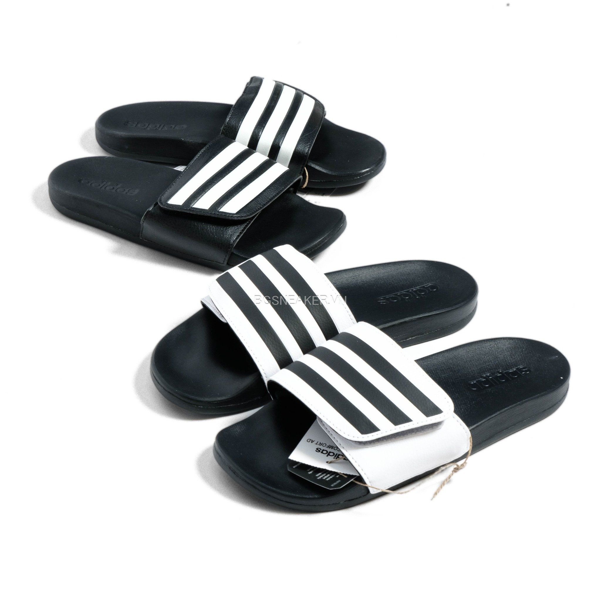  Dép Adidas Adilette Comfort White Black GZ8950 
