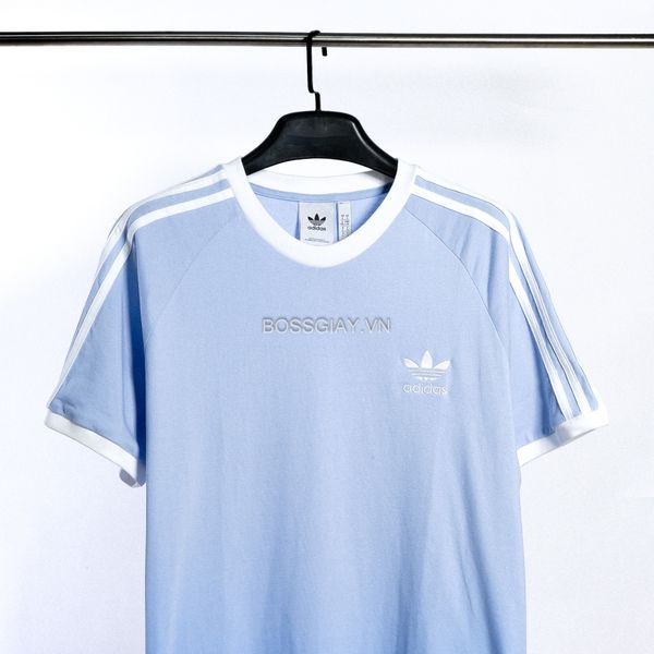  Áo Thun  Adidas Originals-3-Stripes Tee BABY BLUE IA4844 