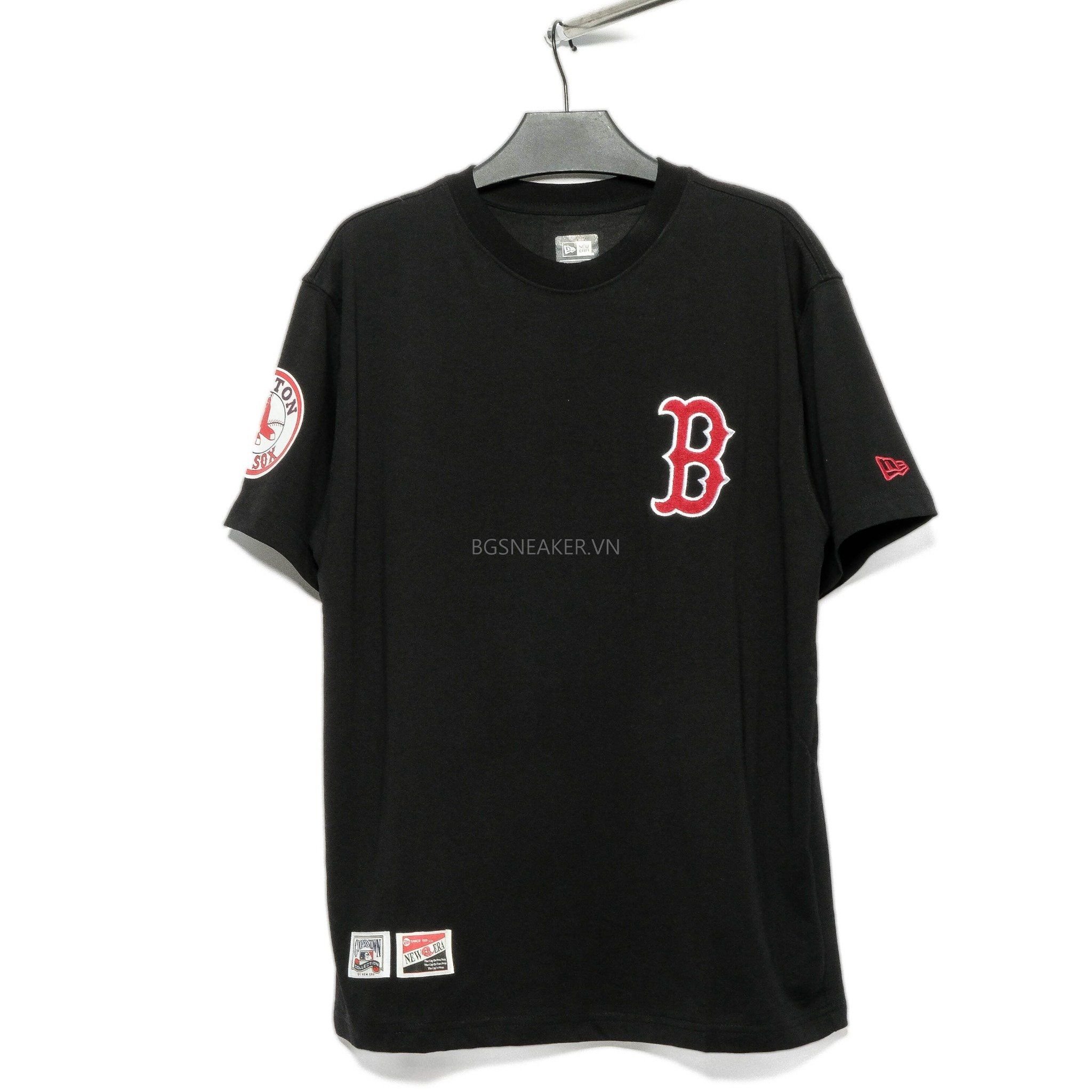  Áo Thun New Era  Boston Red Sox Black Logo Paint 14785688 