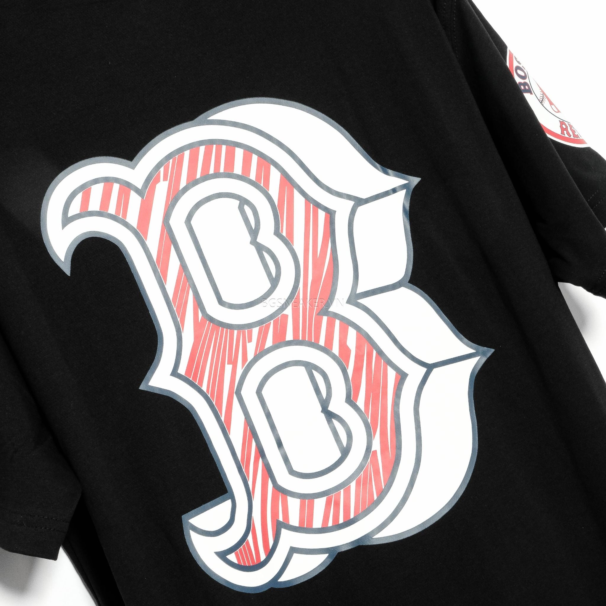  Áo Thun New Era  Boston Red Sox Black Logo Paint 14785688 