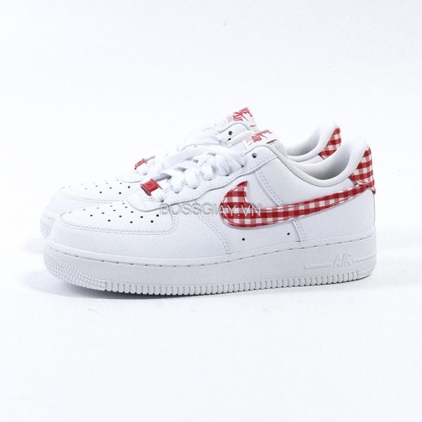  Nike Air Force 1 ’07 Essential Mystic Red Gingham DZ2784-101 