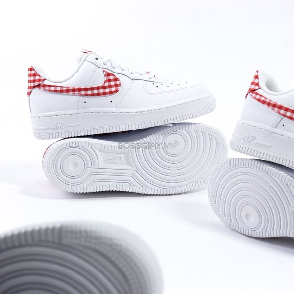  Nike Air Force 1 ’07 Essential Mystic Red Gingham DZ2784-101 