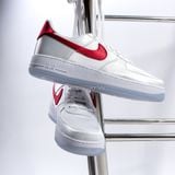  Nike Air Force 1 Low 07 Satin White Varsity Red [ DX6541-100 ] 