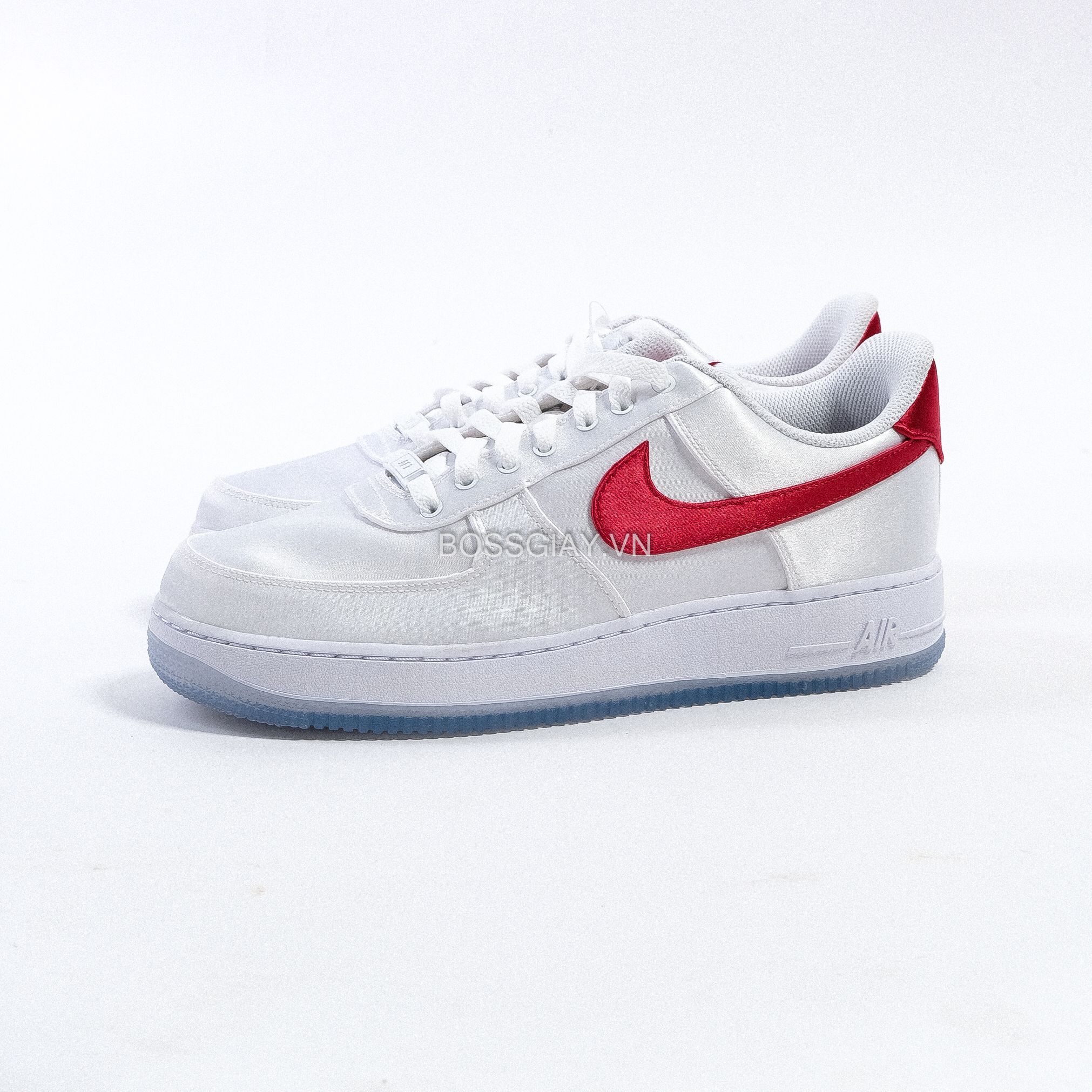  Nike Air Force 1 Low 07 Satin White Varsity Red [ DX6541-100 ] 