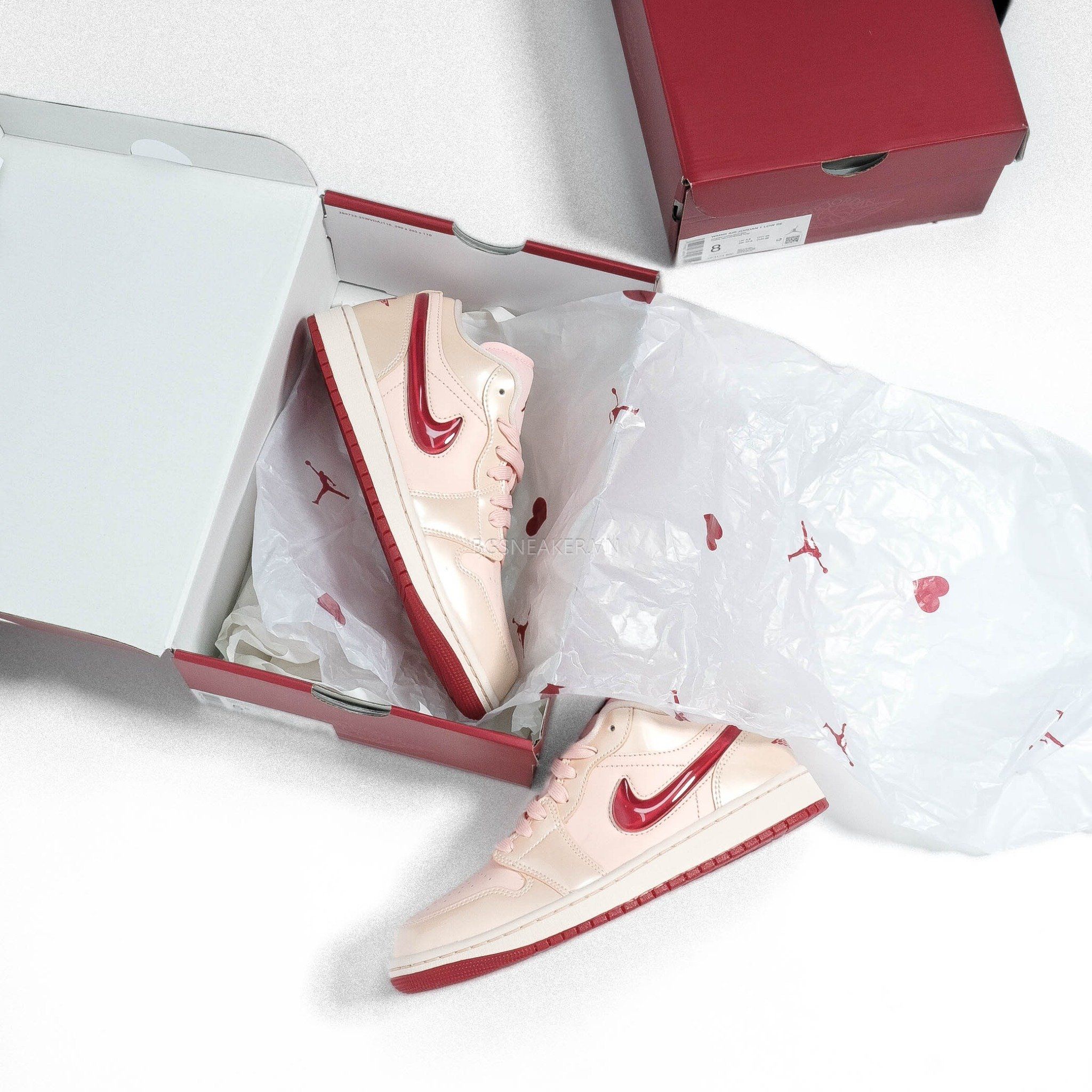  Giày Nike Air Jordan 1 Low Valentine’s Day (w) HF3174-600 