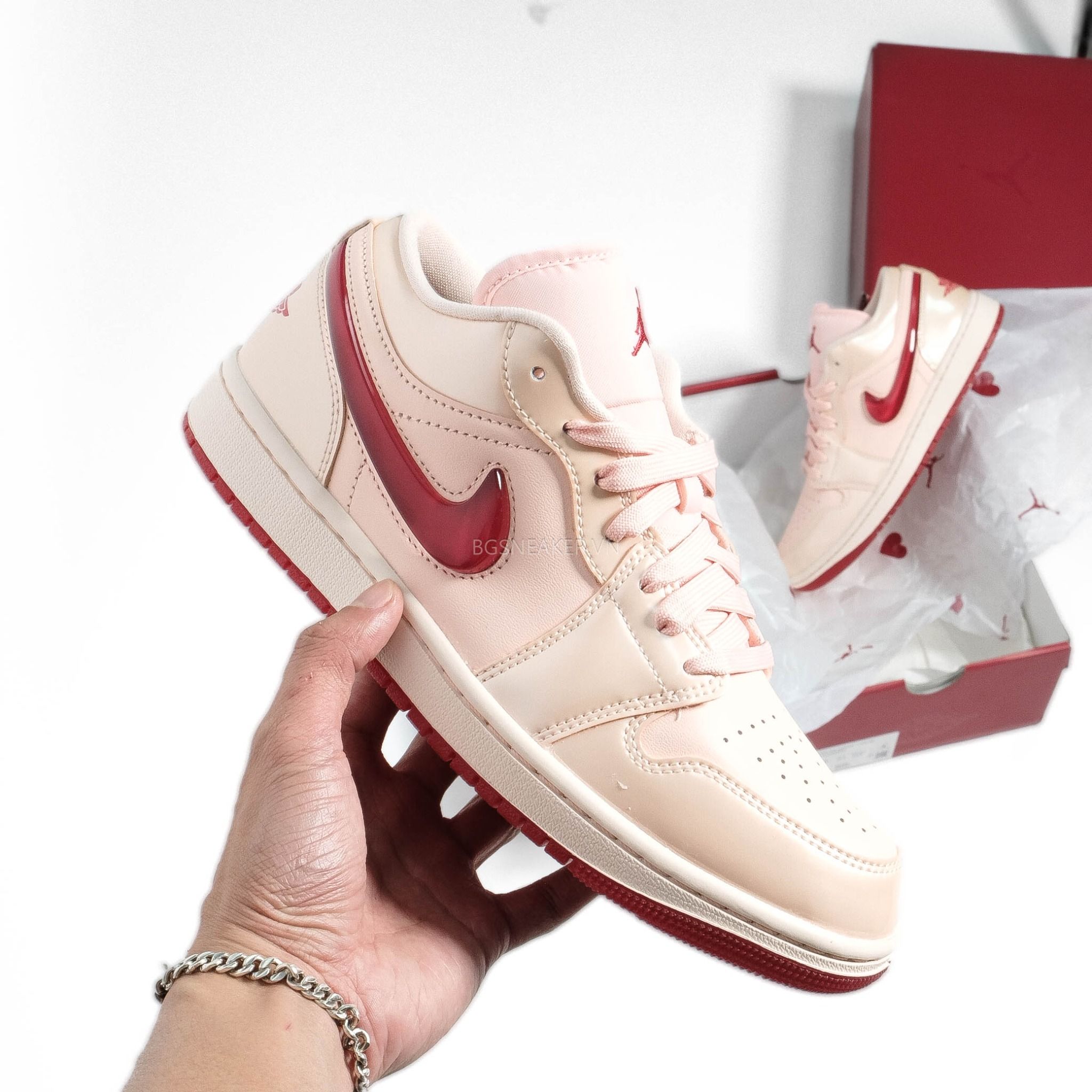  Giày Nike Air Jordan 1 Low Valentine’s Day (w) HF3174-600 