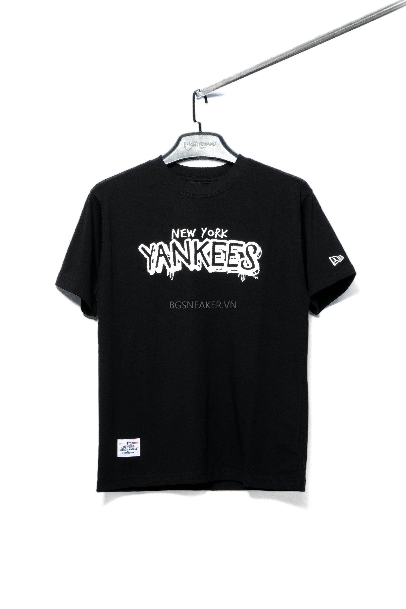  Áo thun New Era NEW YORK YANKEE BLACK WHITE 13789567 