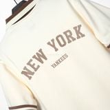  Áo Thun Polo New Era Korea New Yorks Yankees Brown Cream  13566876 