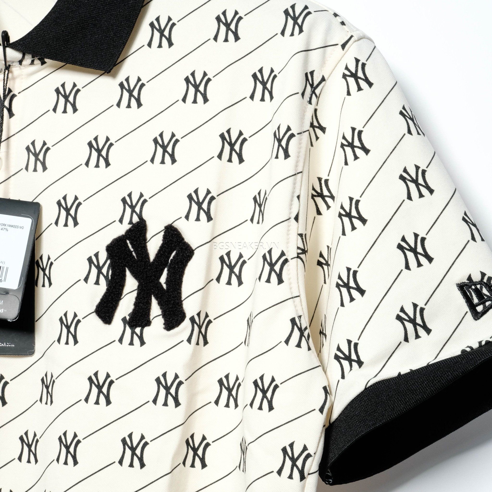  Áo Thun Polo New Era Mono Black White 15678423 