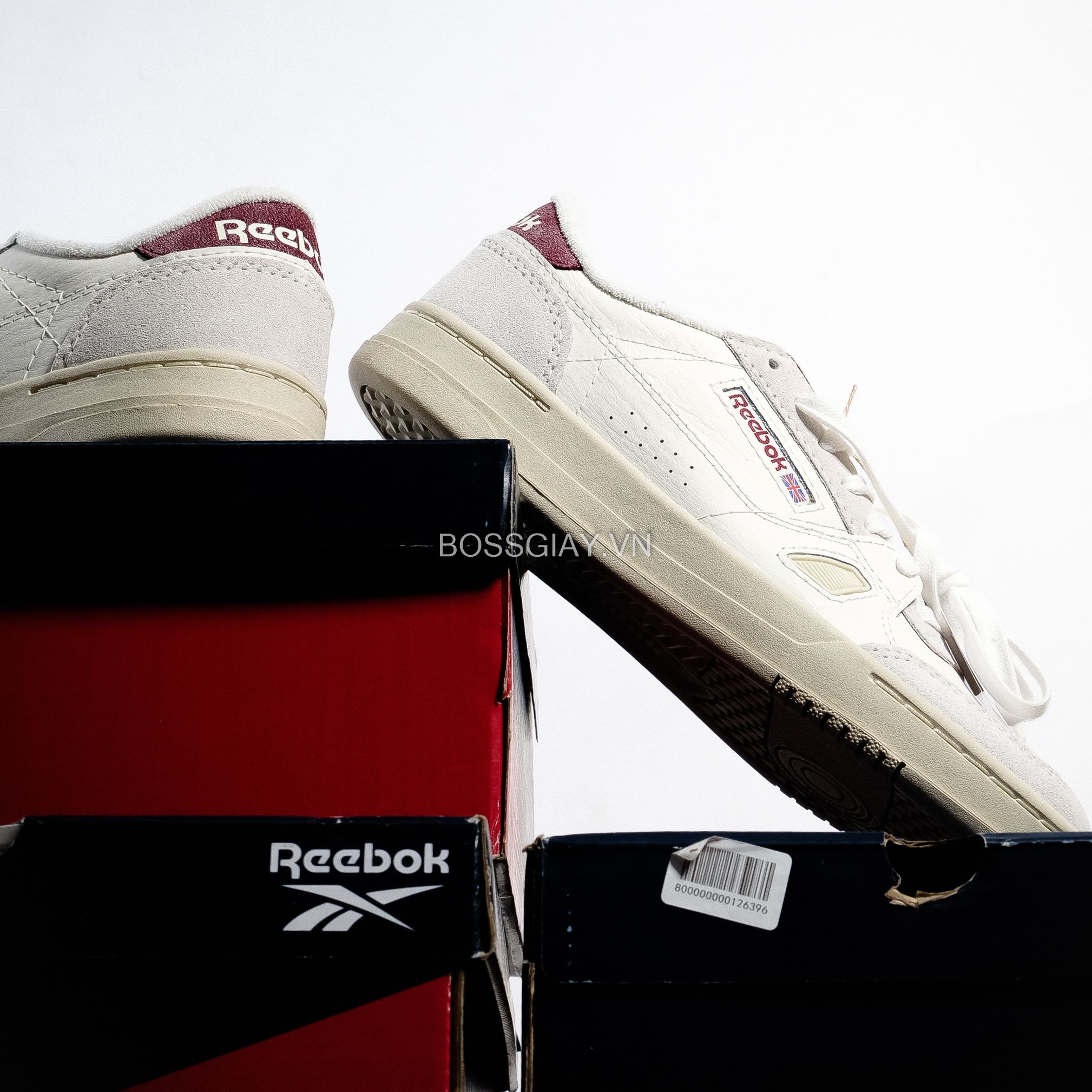  Reebok LT Court Chalk Classic Burgundy   FZ6006 