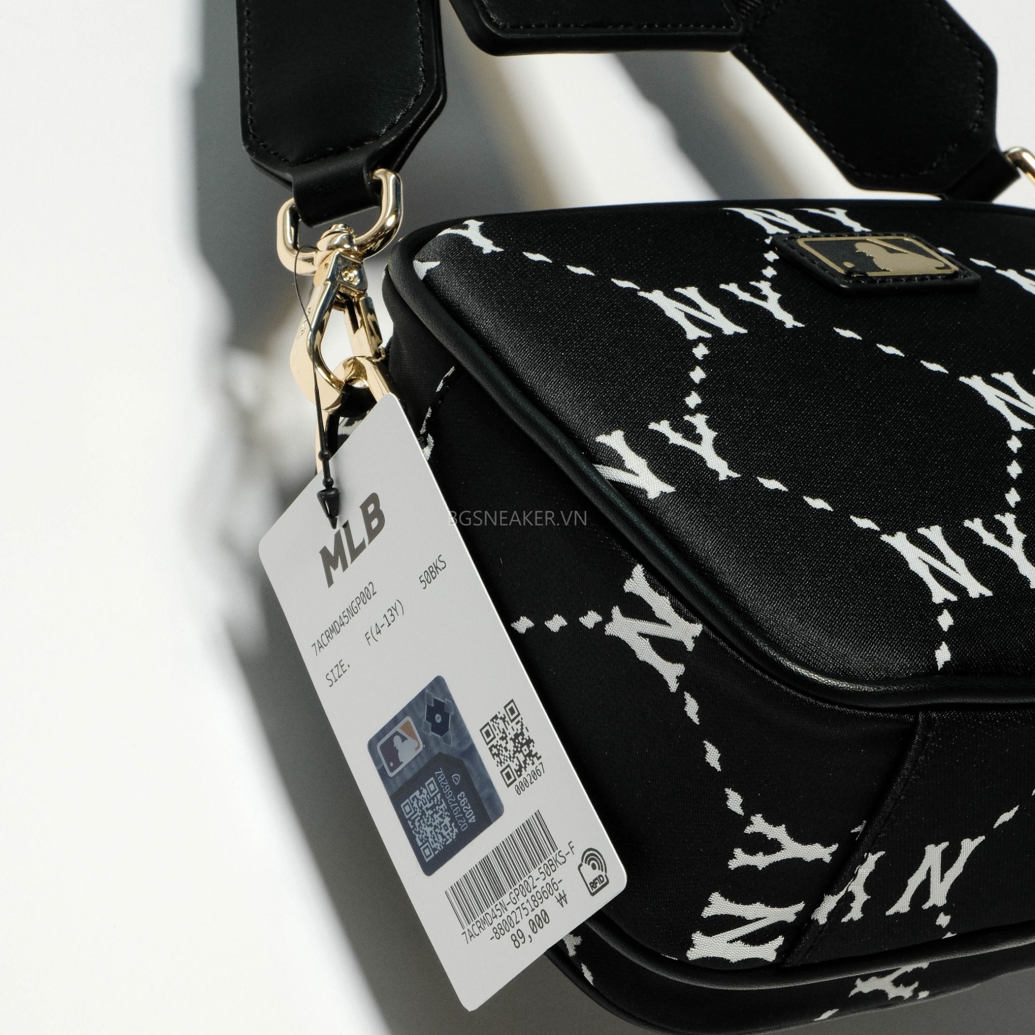  Túi MLB Mono NY BLACK bag 7ACRMD45N GP002 