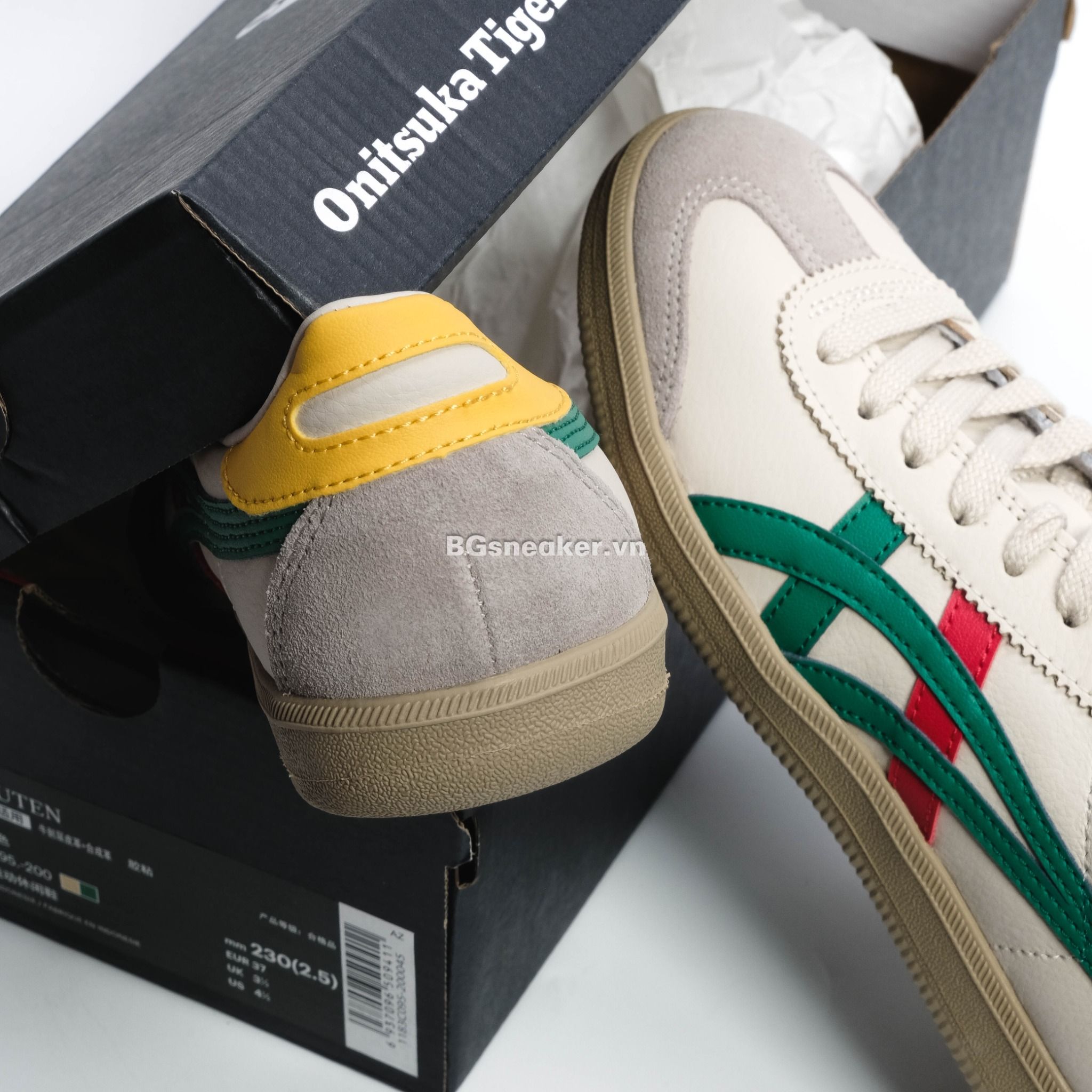  Giày Onitsuka Tiger Tokuten White Green 1183C095-200 