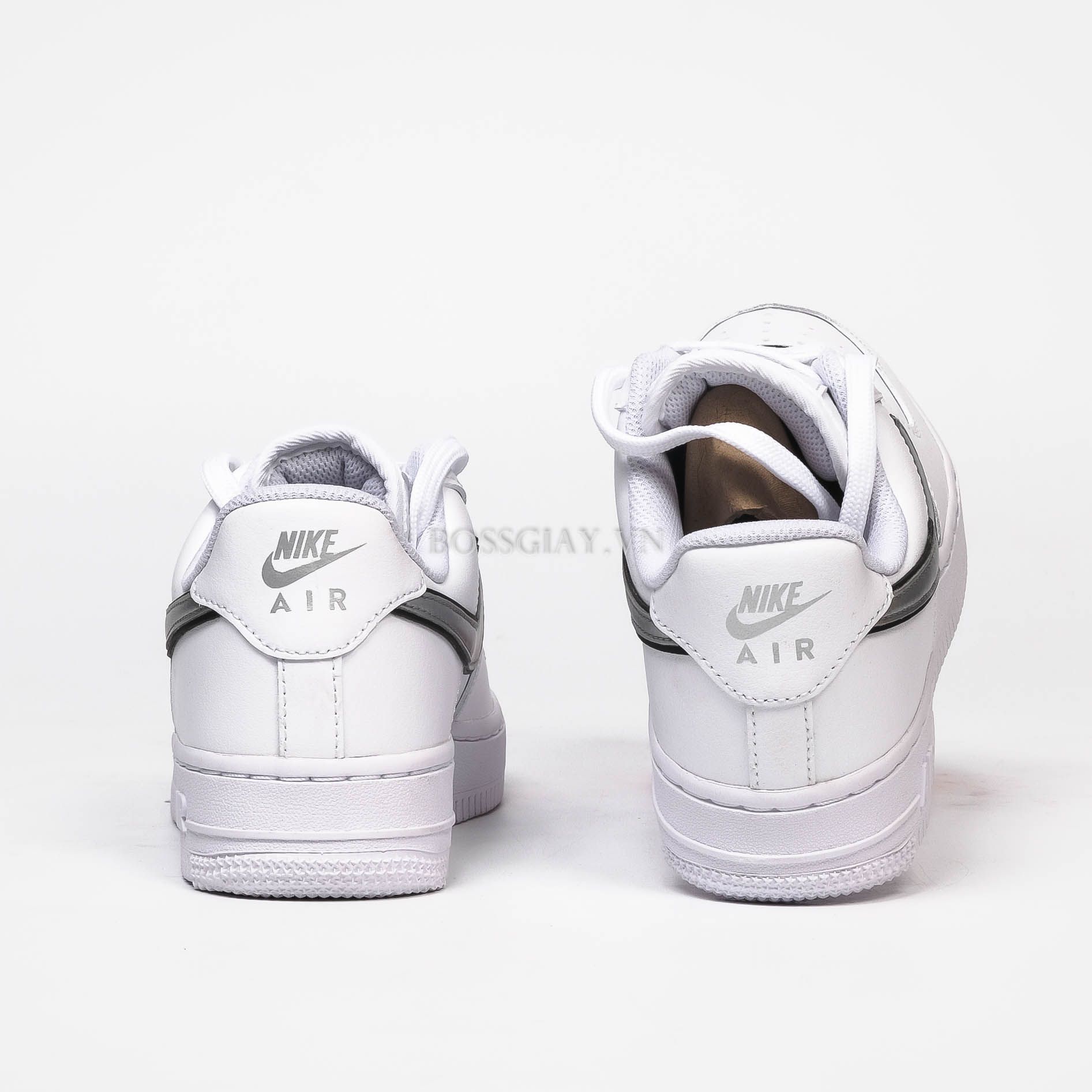  [ DD1523-100 ] Nike Air Force 1 07 Essential White Metallic Silver 