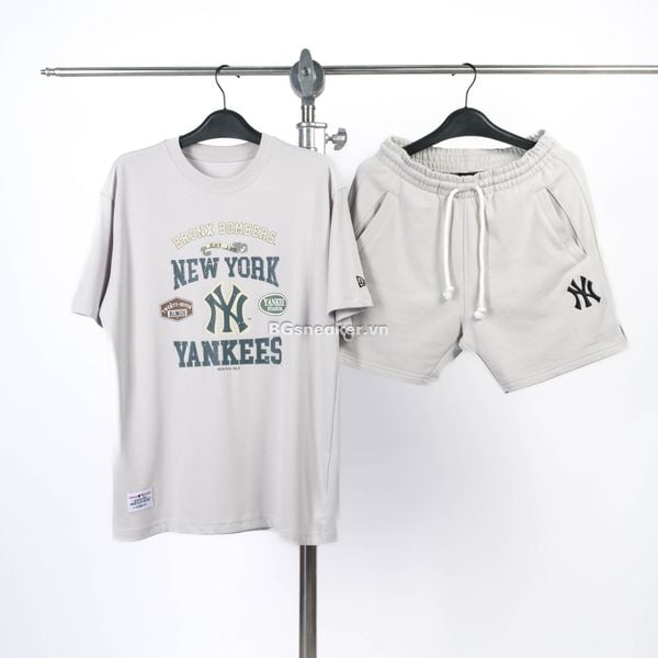  ÁO THUN NEW ERA  SLEEVES YANKEES NY Grey 13274191 