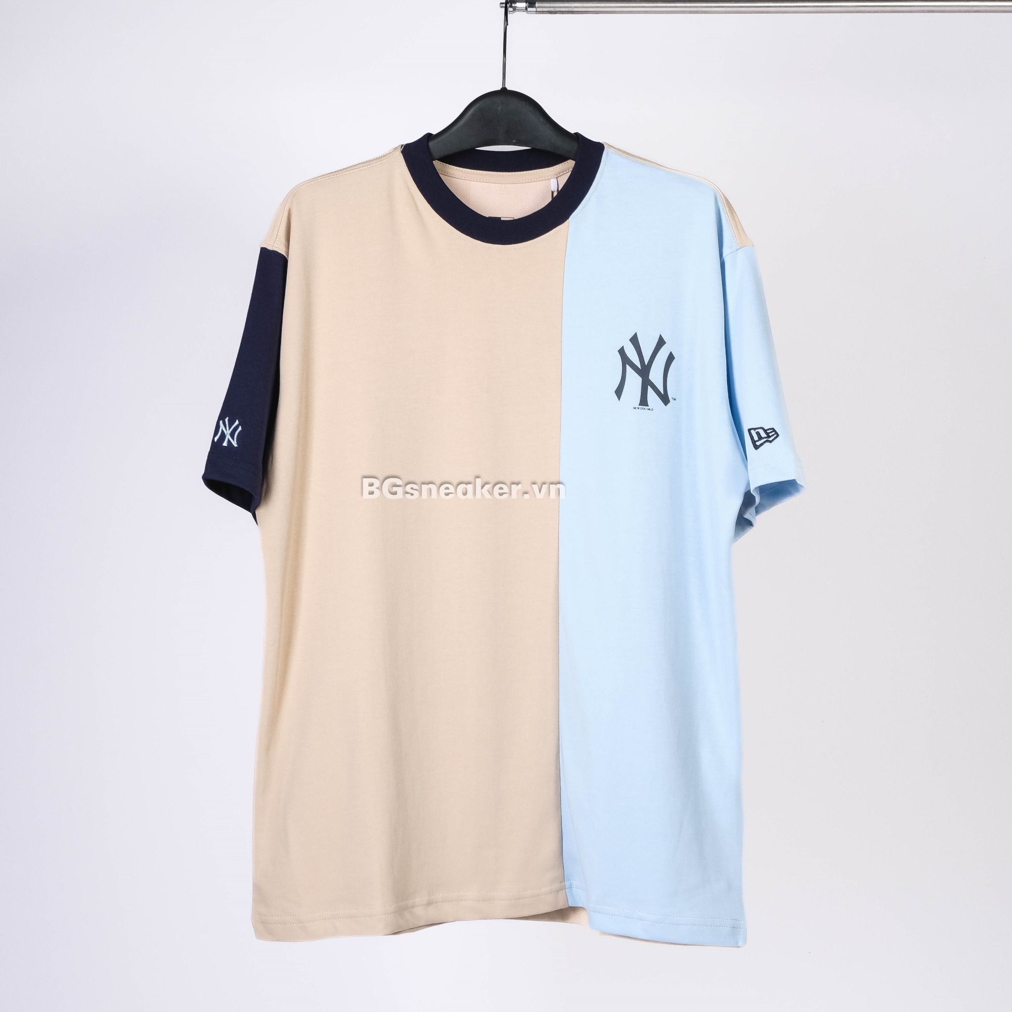  Áo Thun New Era Three Color Black Cream Blue 13095641 