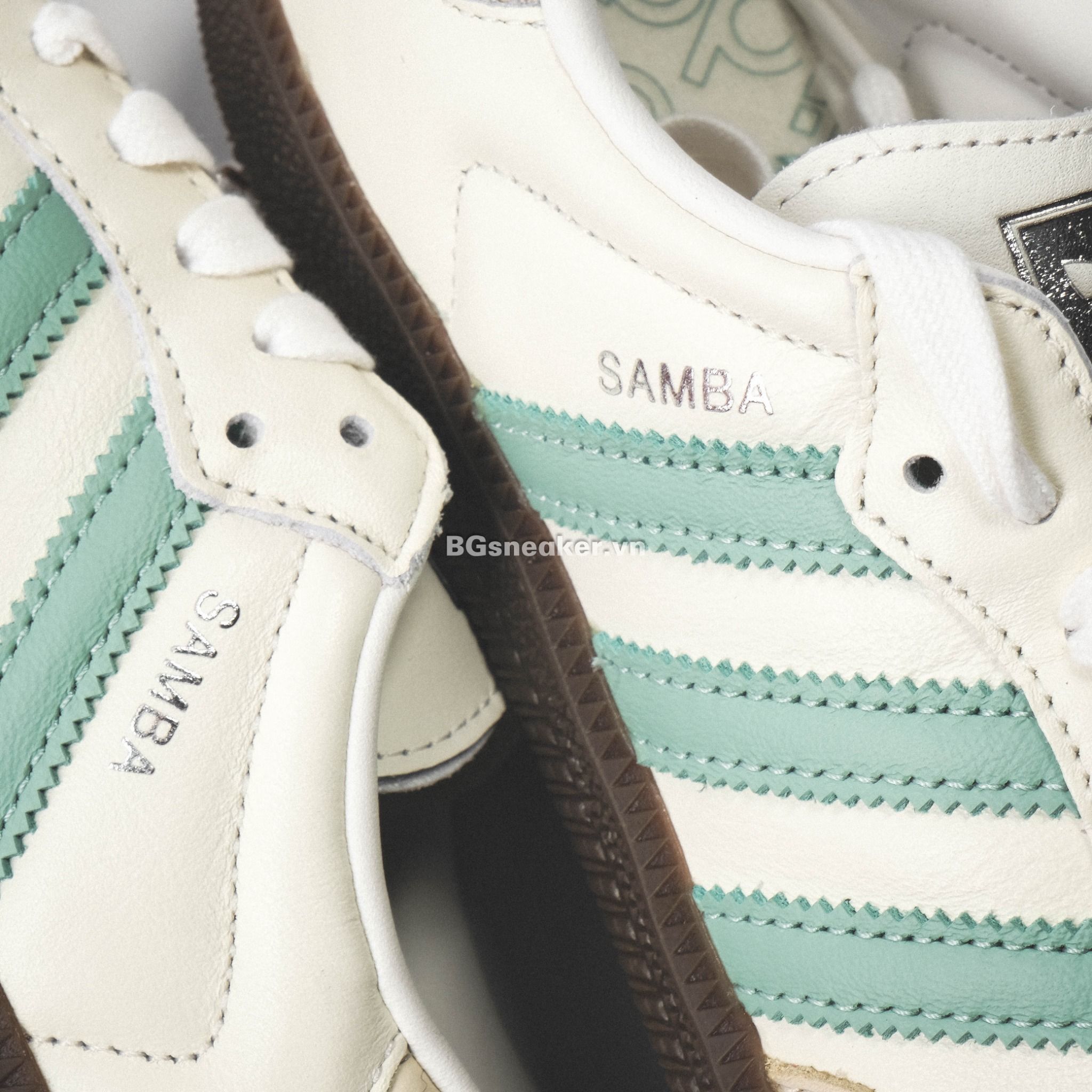  Giày Adidas Samba OG White Hazy Green IH2752 