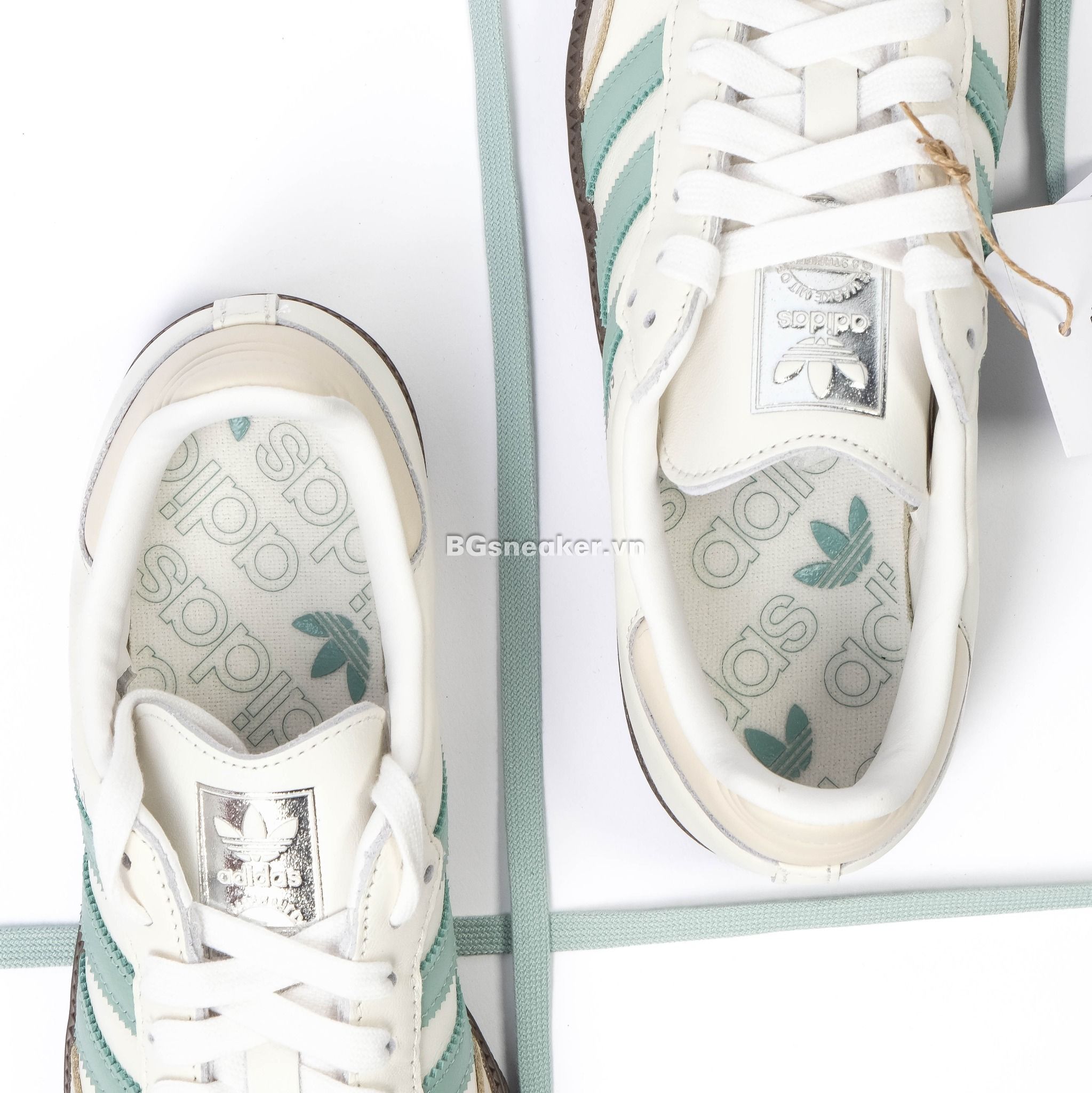  Giày Adidas Samba OG White Hazy Green IH2752 