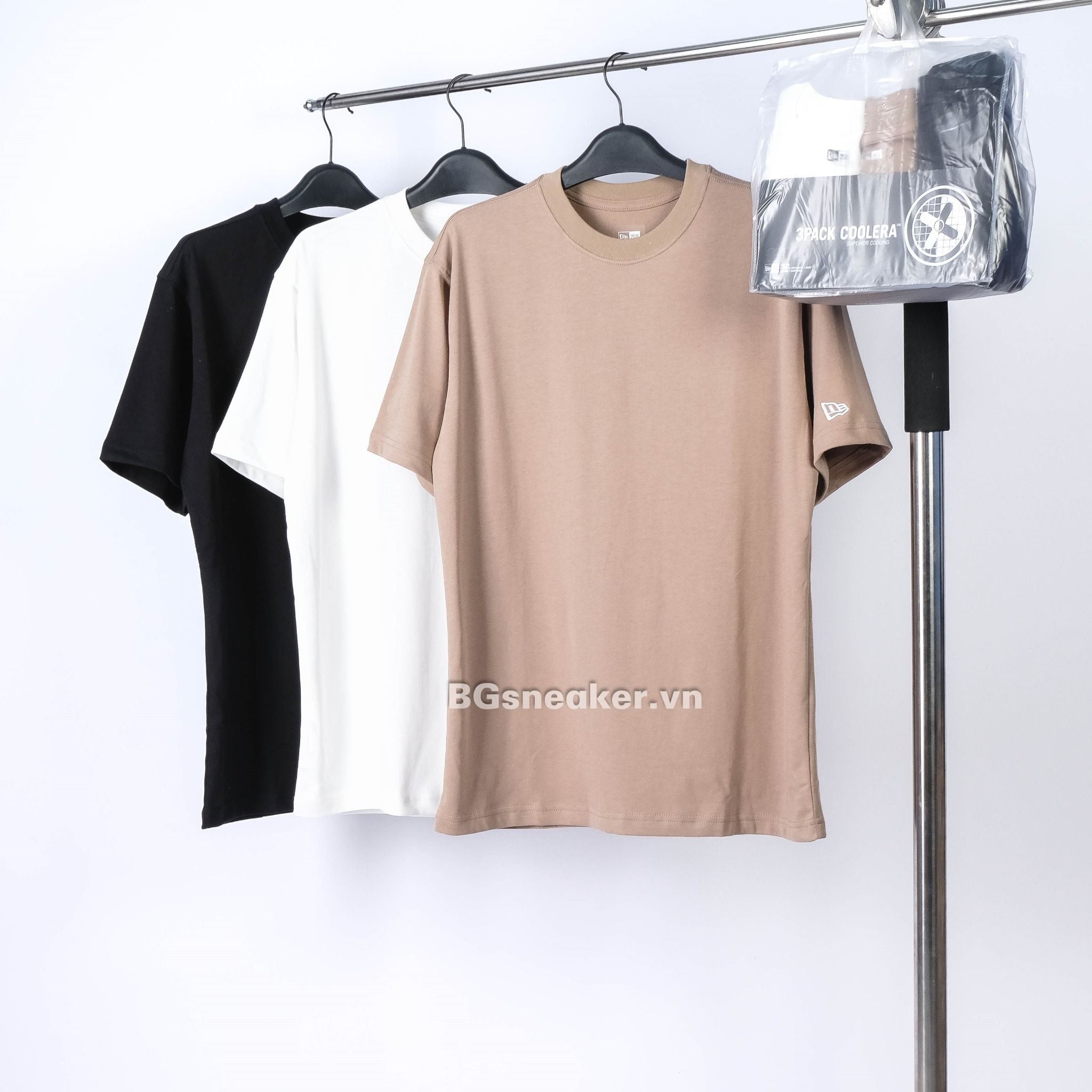  Pack 3 Áo Thun New Era  Basic Black / White/ Brown 13511136 